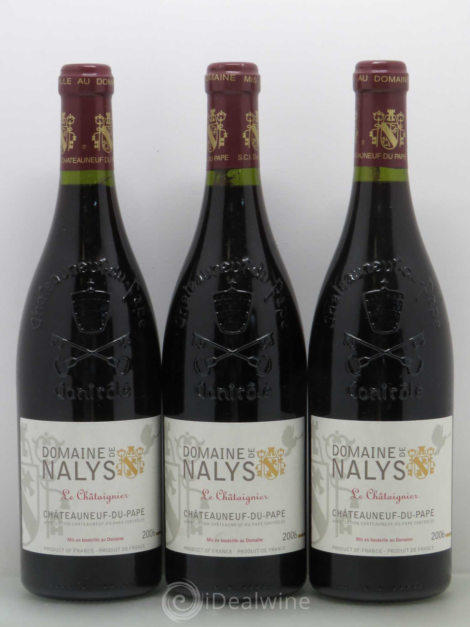 Châteauneuf-du-Pape Château de Nalys 2006 - Lot de 3 bouteilles - 0