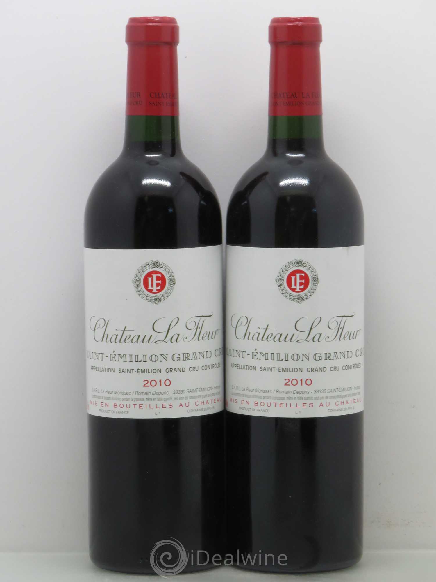 Château La Fleur Saint Emilion Grand Cru 2010 - Posten von 2 Flaschen - 0