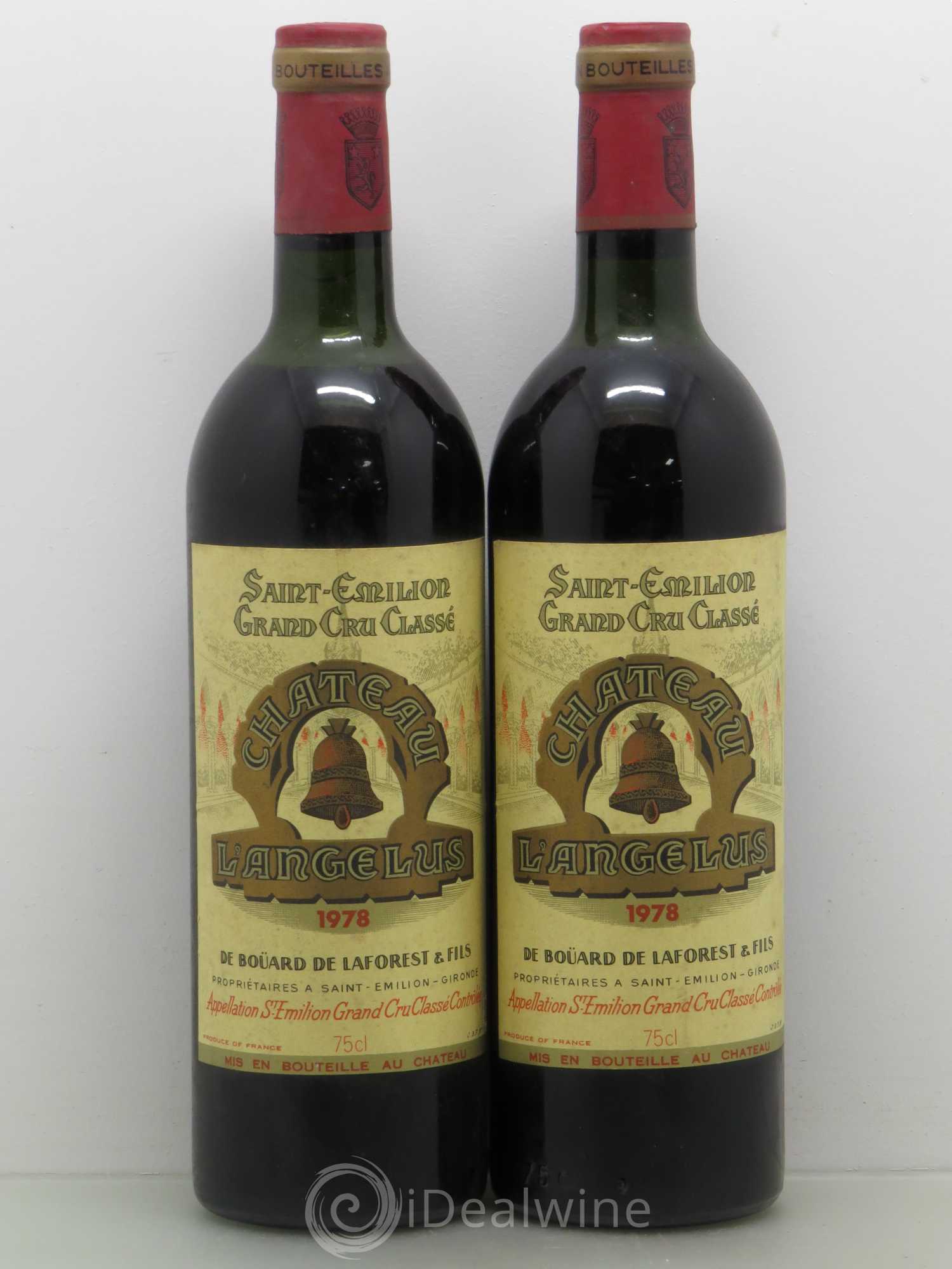 Château Angélus 1er Grand Cru Classé A 1978 - Lot de 2 bouteilles - 0