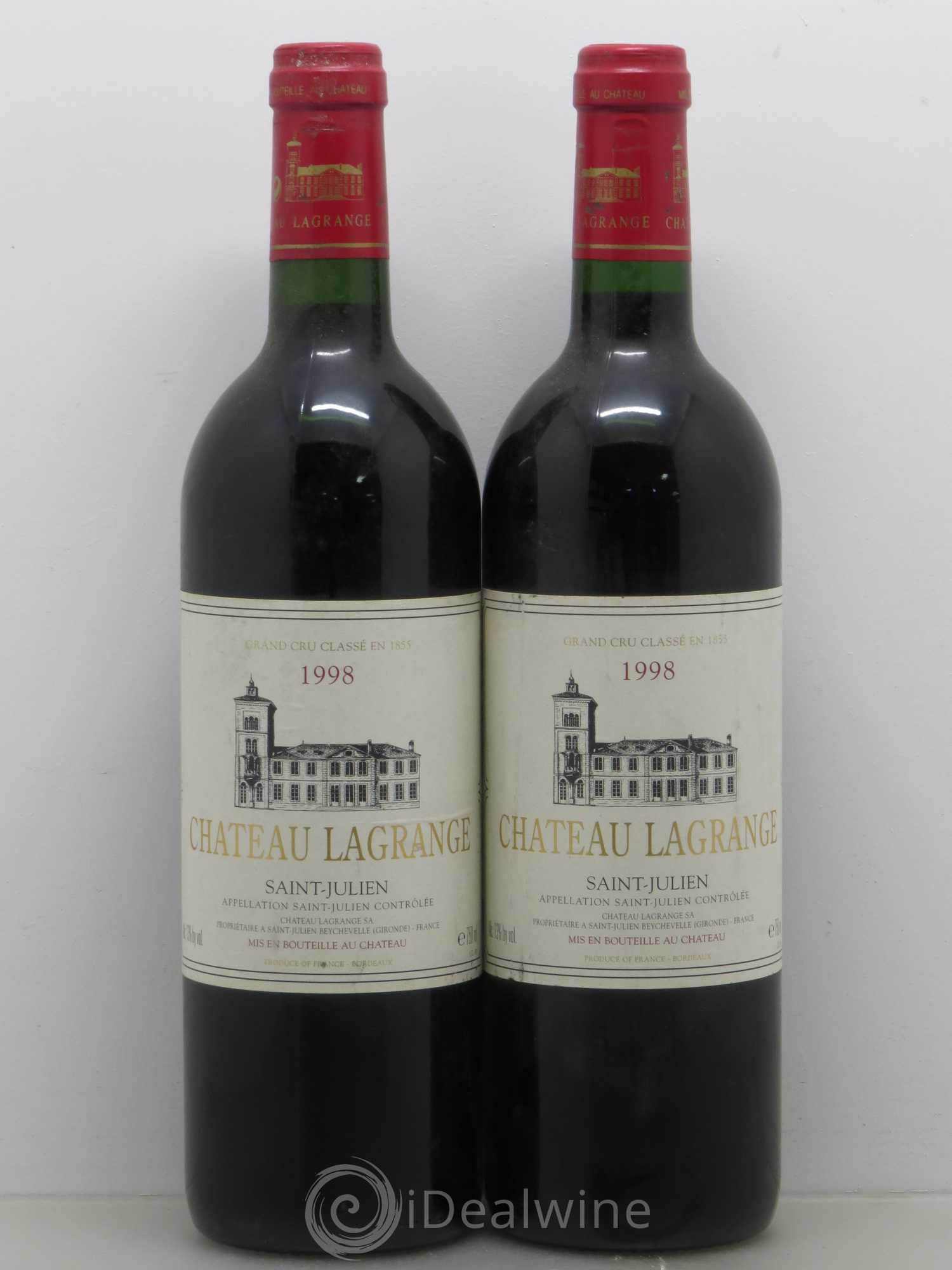 Château Lagrange 3ème Grand Cru Classé 1998 - Lot de 2 bouteilles - 0