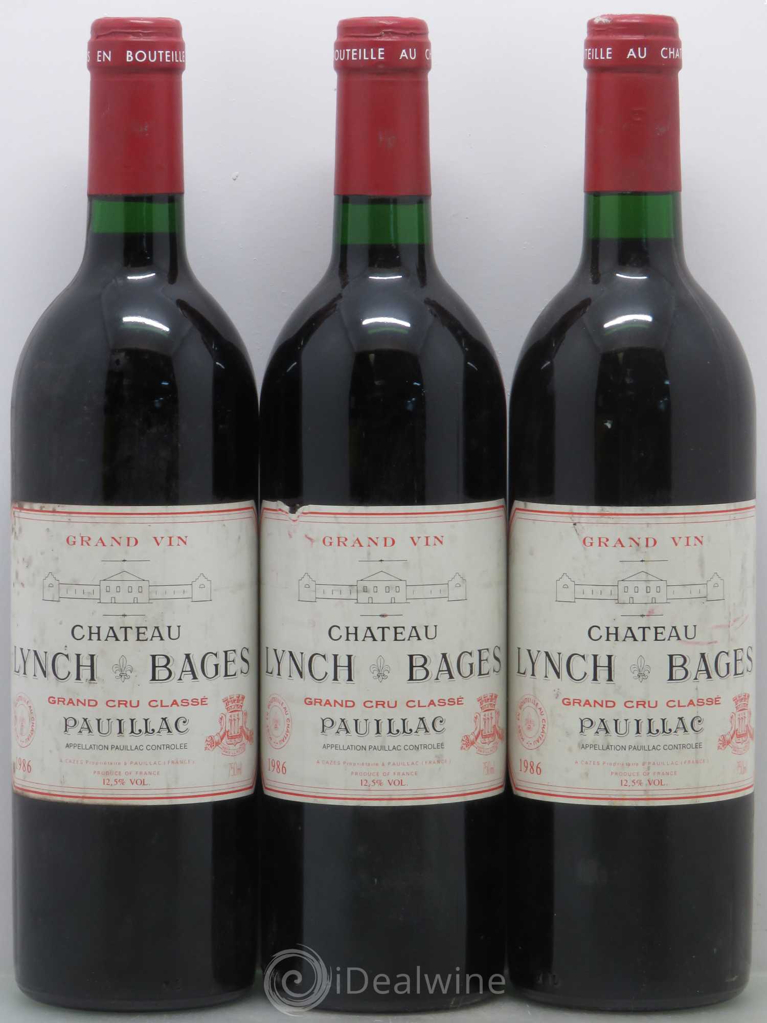 Château Lynch Bages 5ème Grand Cru Classé 1986 - Lot de 6 bouteilles - 2