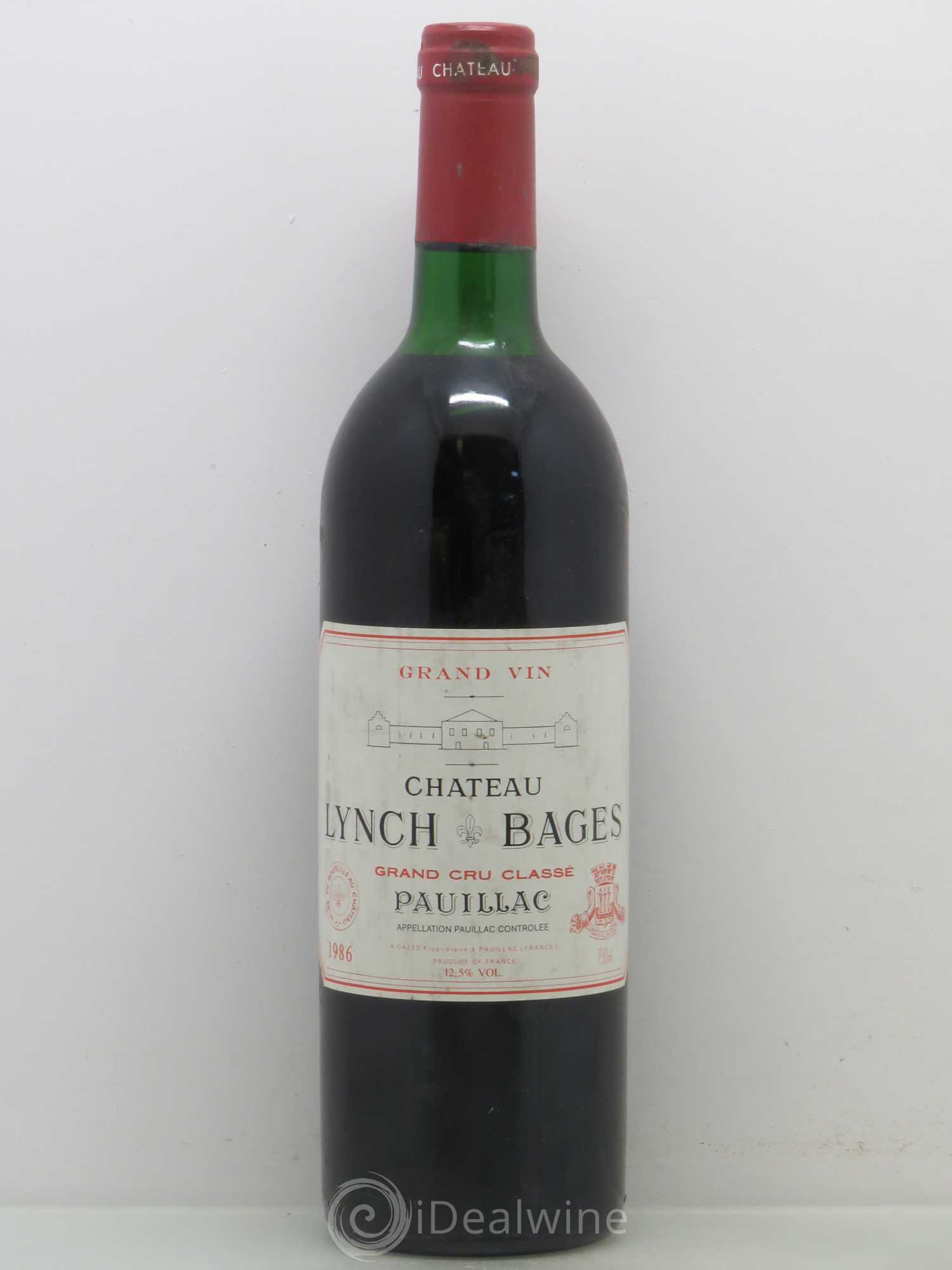 Château Lynch Bages 5ème Grand Cru Classé 1986 - Lot de 1 bouteille - 0