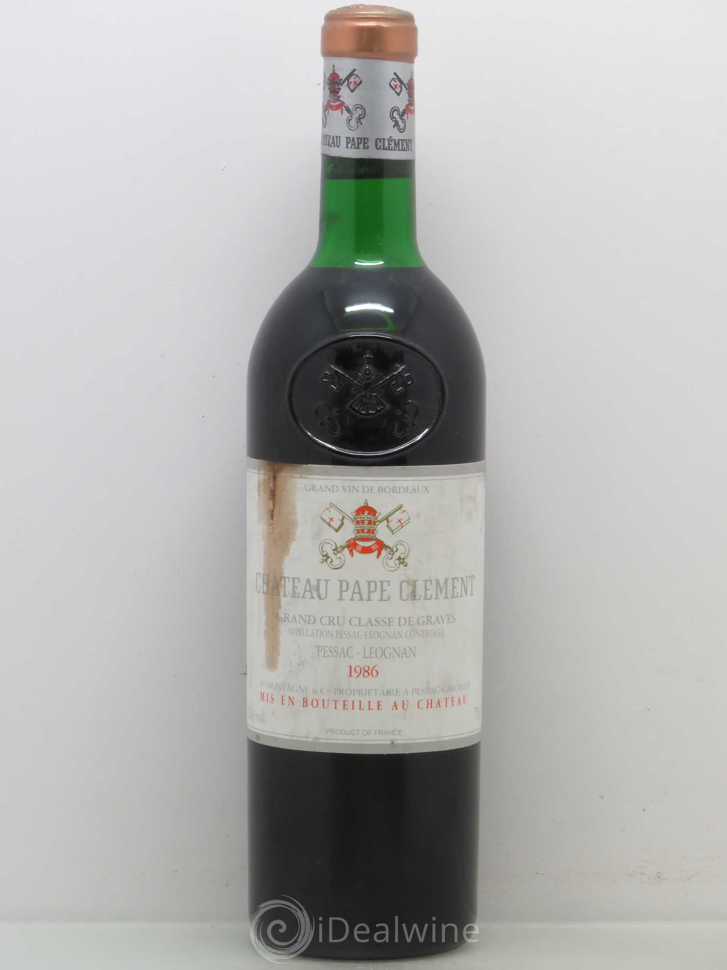 Château Pape Clément Cru Classé de Graves 1986 - Lot de 1 bouteille - 0