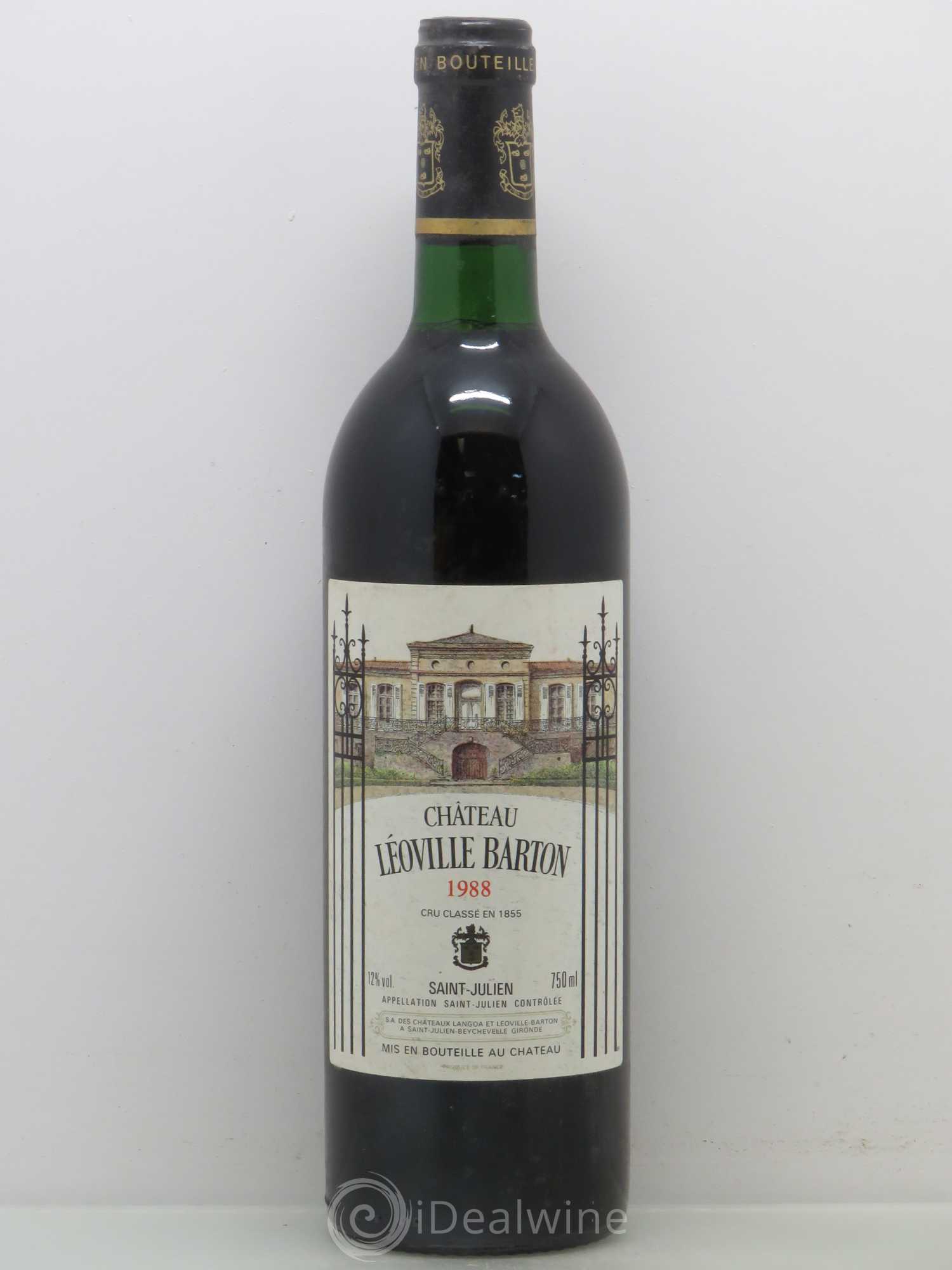 Château Léoville Barton 2ème Grand Cru Classé 1988 - Lot de 1 bouteille - 0