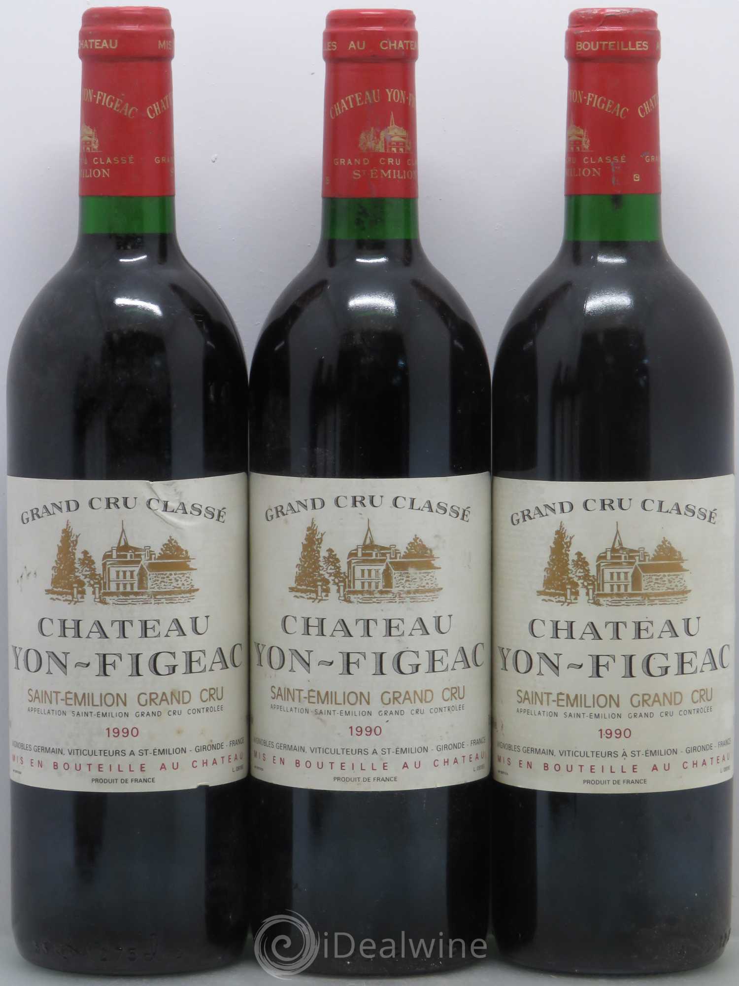 Château Yon Figeac Grand Cru Classé 1990 - Lot de 6 bouteilles - 1