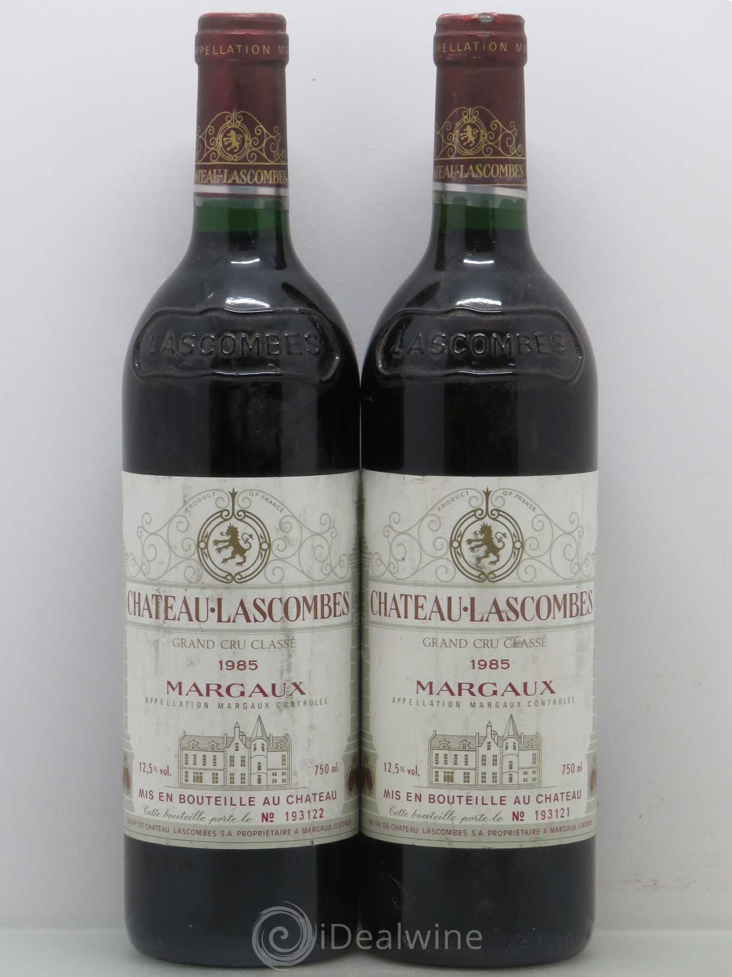 Château Lascombes 2ème Grand Cru Classé 1985 - Lot de 2 bouteilles - 0