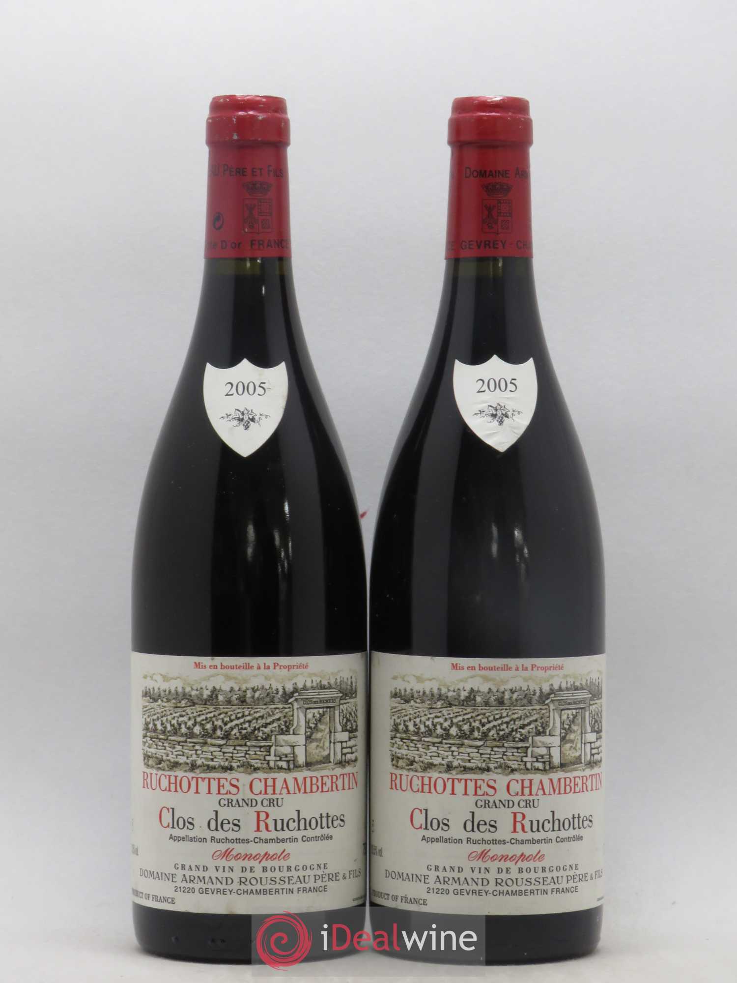 Ruchottes-Chambertin Grand Cru Clos des Ruchottes Armand Rousseau (Domaine) 2005 - Lot de 2 bouteilles - 0