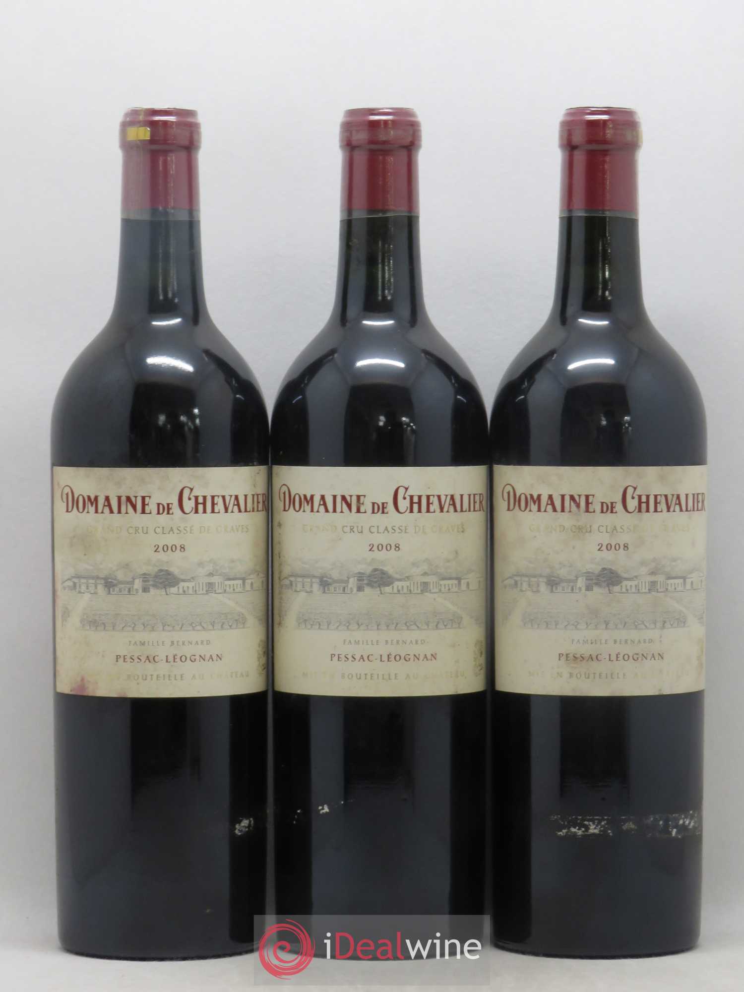 Domaine de Chevalier Cru Classé de Graves 2008 - Lot de 3 bouteilles - 0