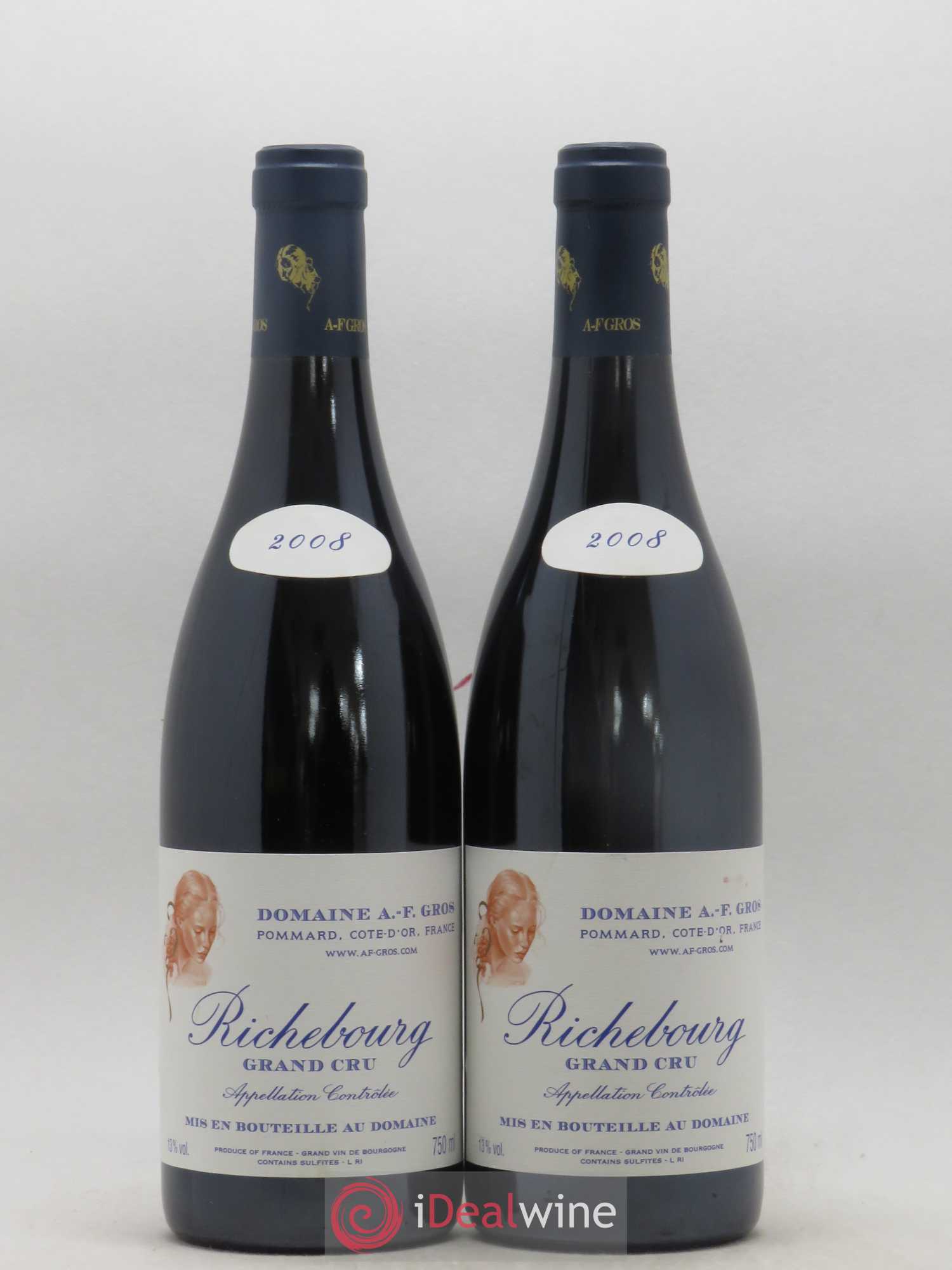 Richebourg Grand Cru A.-F. Gros 2008 - Posten von 2 Flaschen - 0