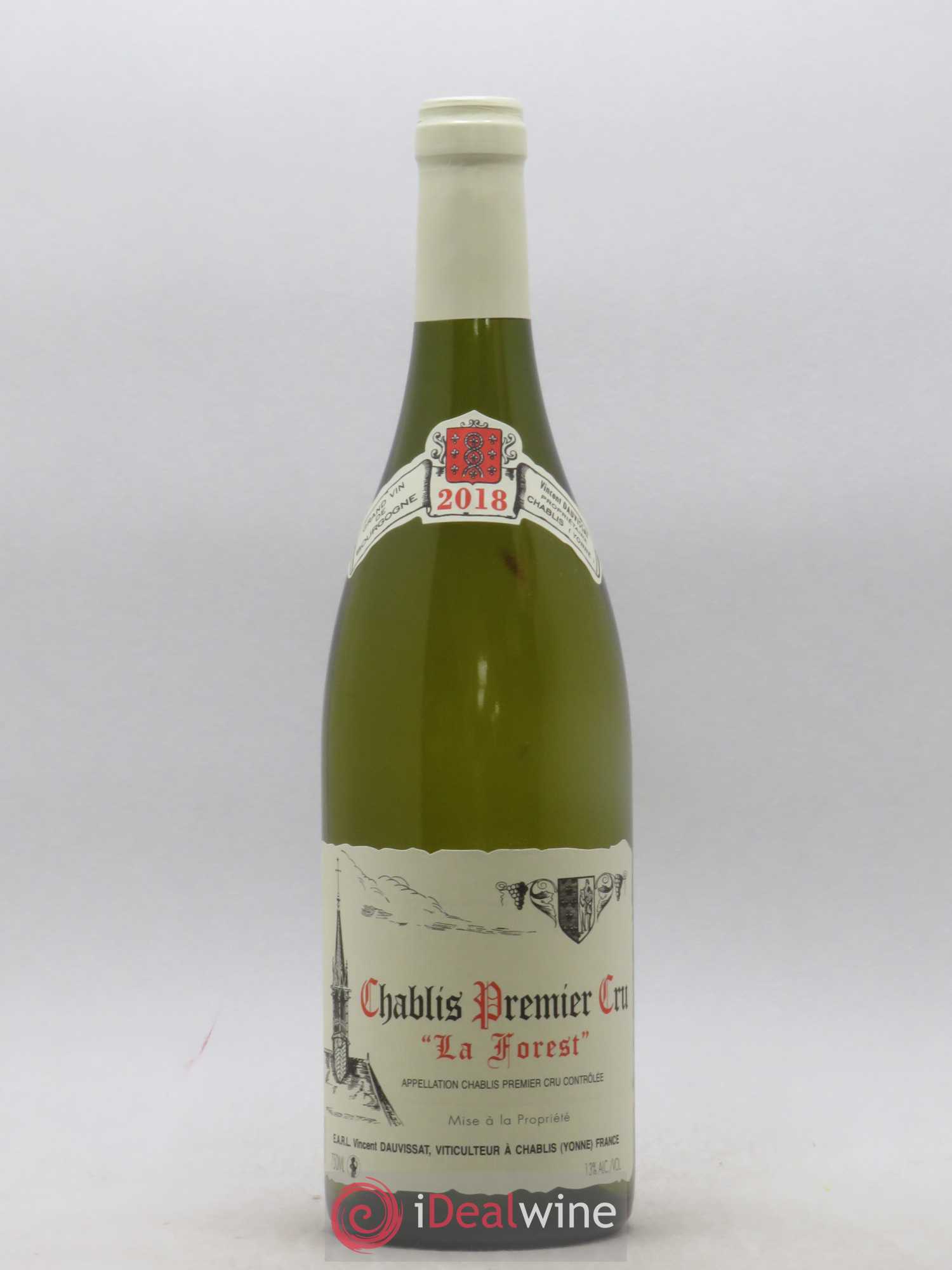 Chablis 1er Cru La Forest Vincent Dauvissat (Domaine) 2018 - Lot de 1 bouteille - 0