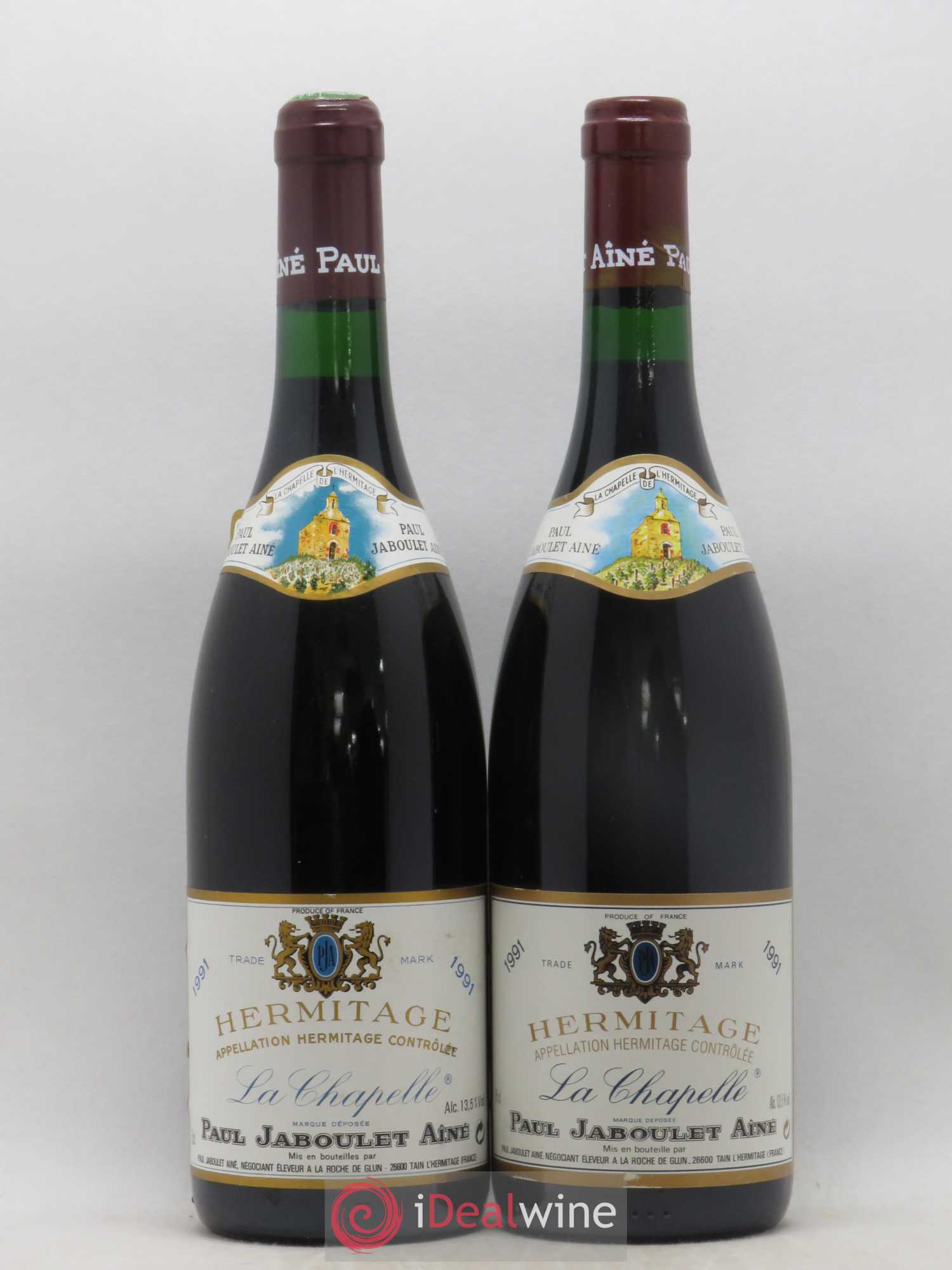 Hermitage La Chapelle Paul Jaboulet Ainé 1991 - Lot de 2 bouteilles - 0