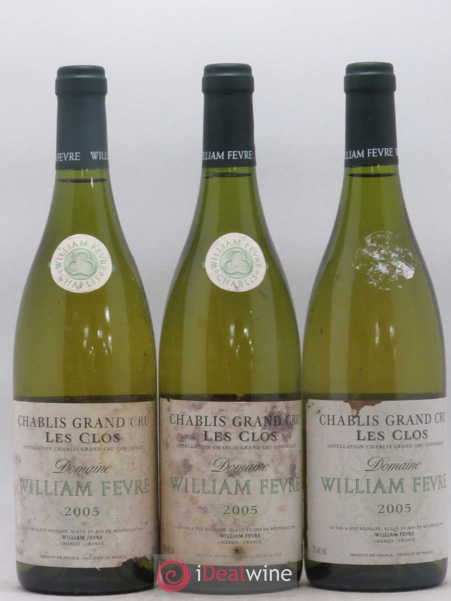 Chablis Grand Cru Les Clos William Fèvre 2005 - Posten von 3 Flaschen - 0