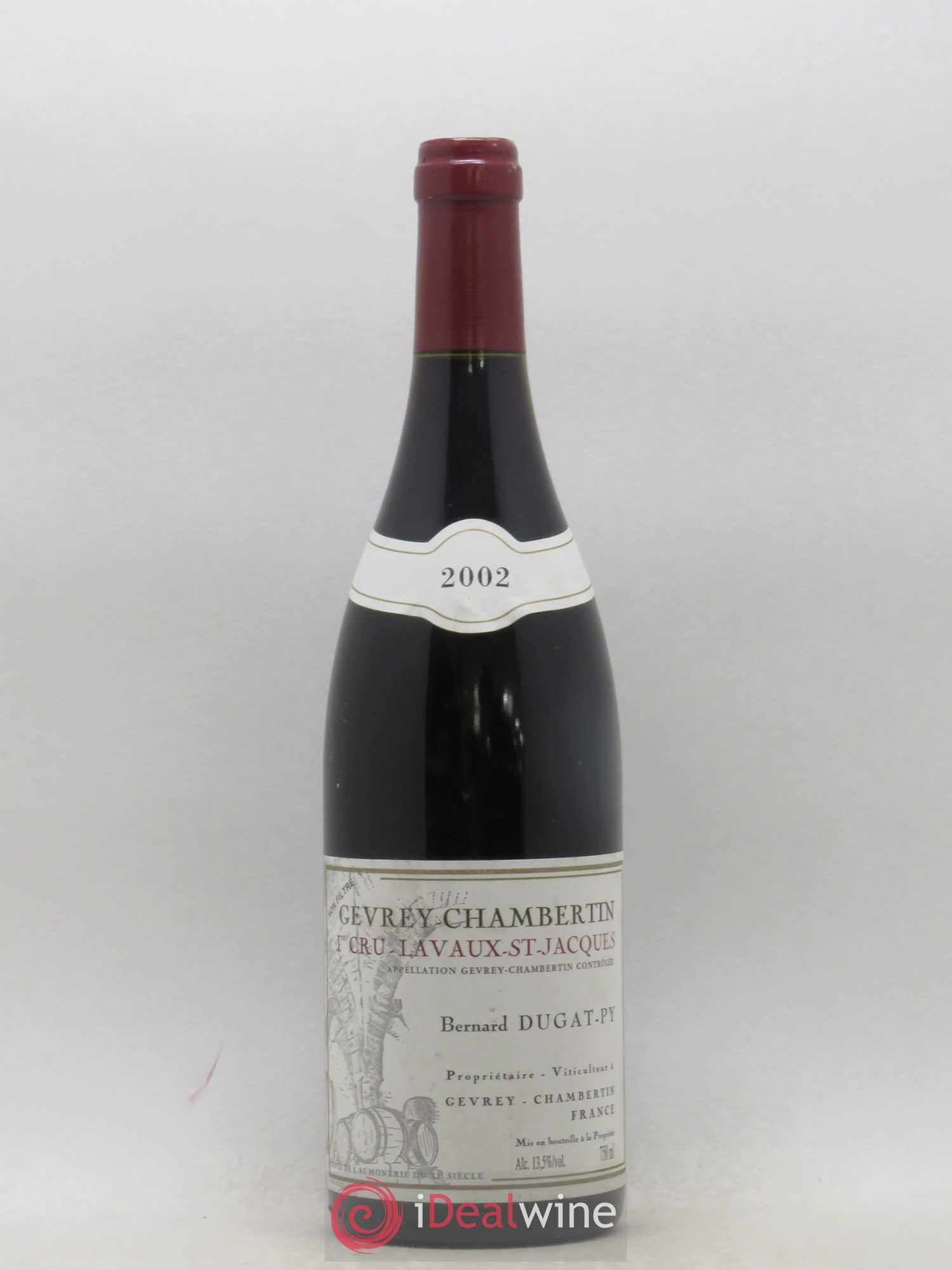 Gevrey-Chambertin 1er Cru Lavaux Saint Jacques Dugat-Py 2002 - Lot de 1 bouteille - 0