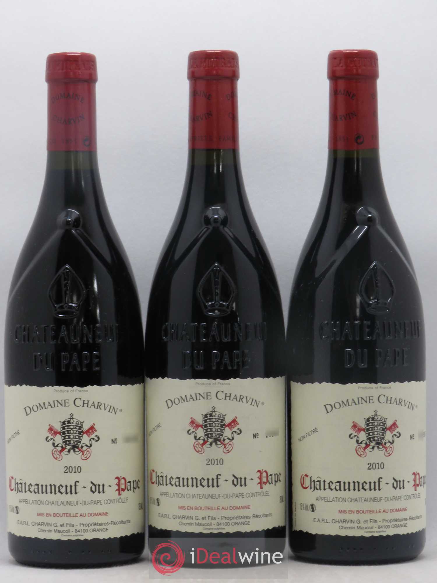 Châteauneuf-du-Pape Charvin (Domaine) 2010 - Lot de 3 bouteilles - 0
