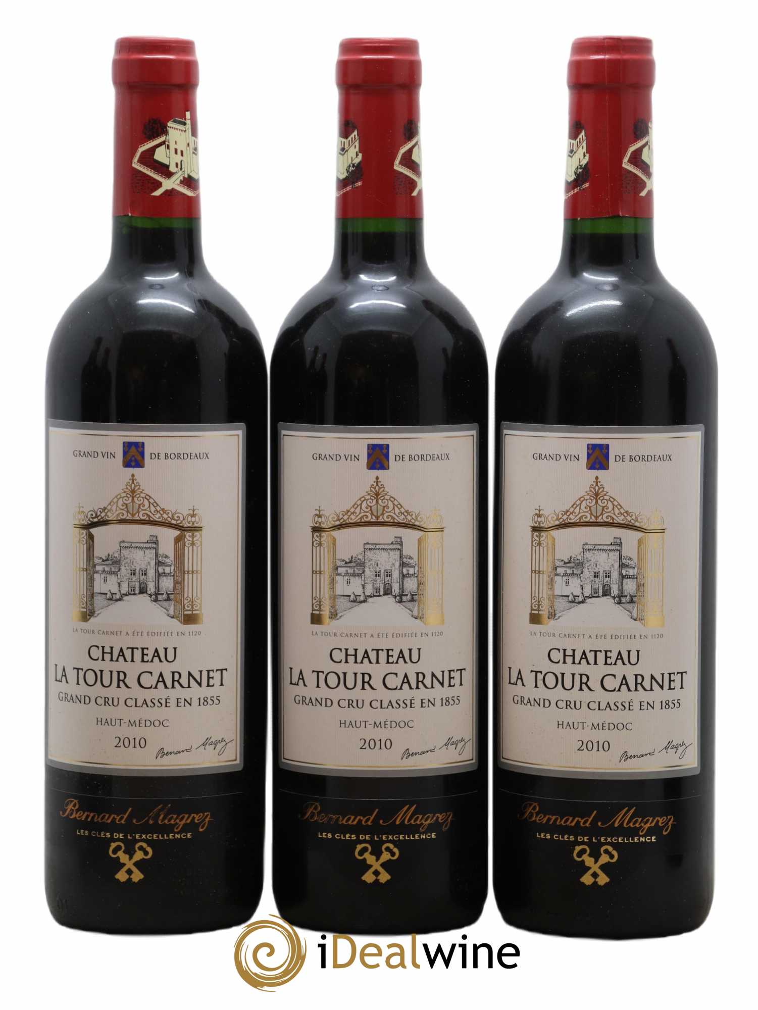 Château la Tour Carnet 4ème Grand Cru Classé 2010 - Lot of 6 bottles - 2