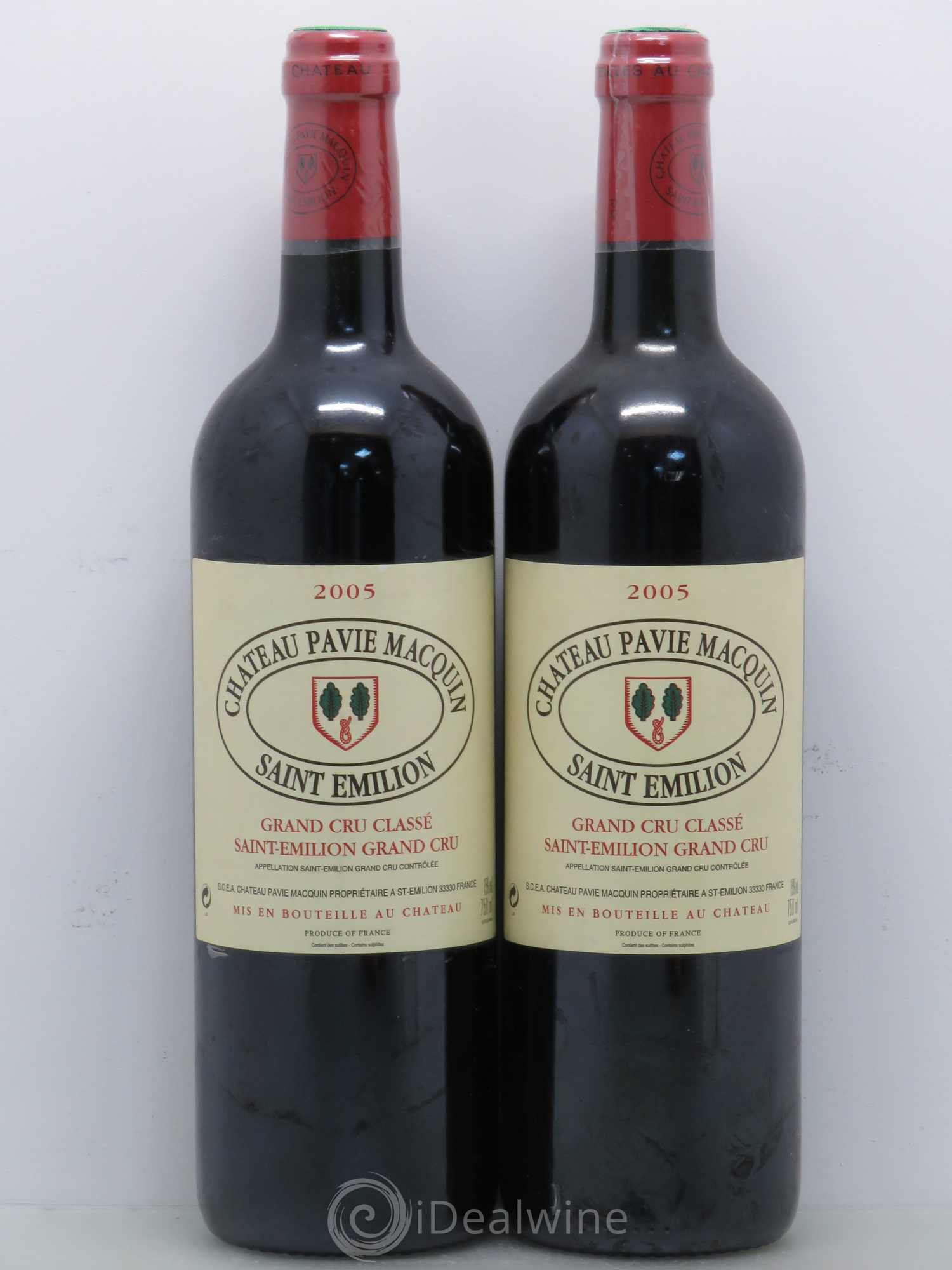 Château Pavie Macquin 1er Grand Cru Classé B 2005 - Lot de 2 bouteilles - 0