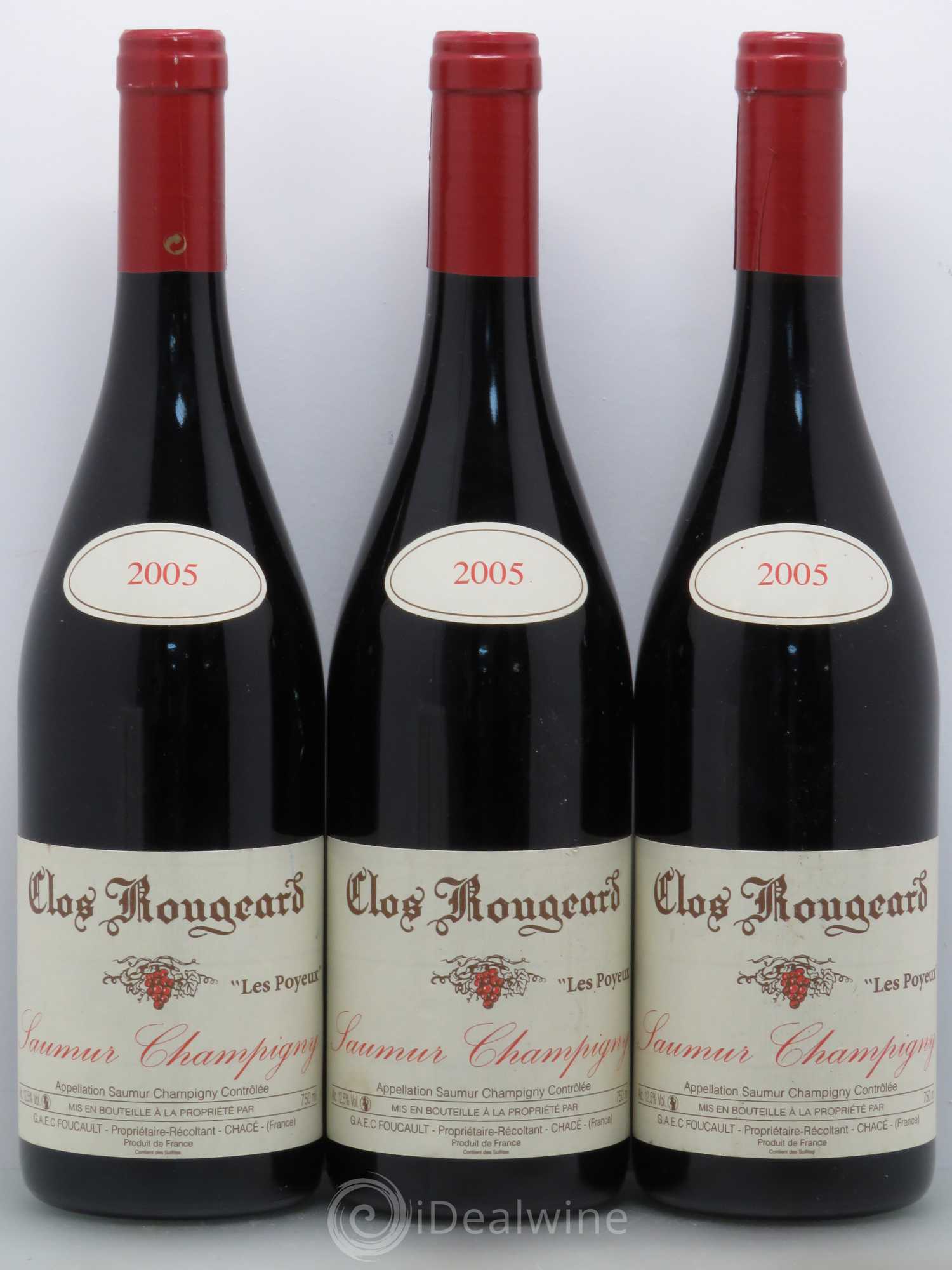 Saumur-Champigny Les Poyeux Clos Rougeard 2005 - Lot de 3 bouteilles - 0