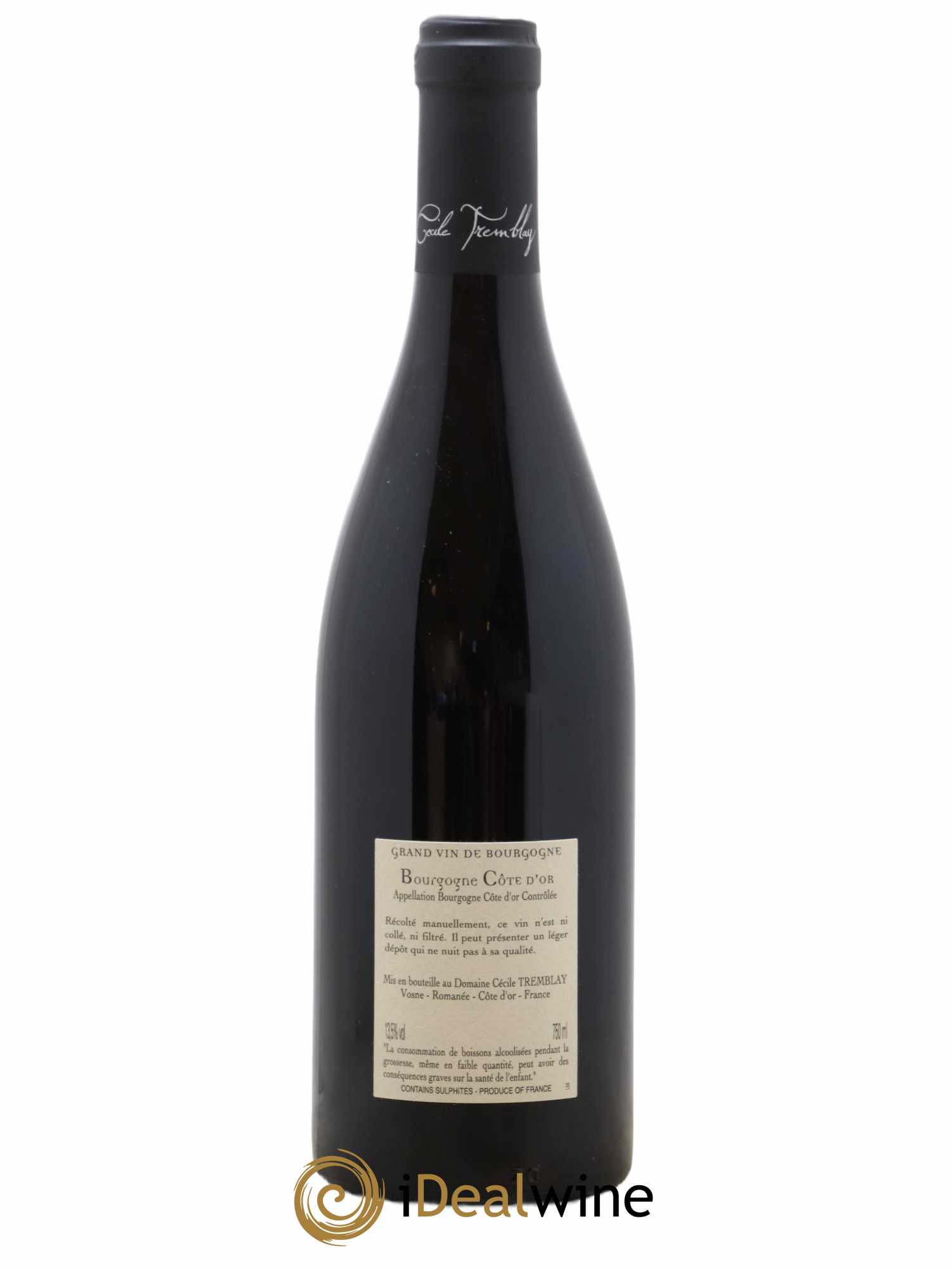 Bourgogne Côte-d'Or Cécile Tremblay 2019 - Lot de 1 bouteille - 1