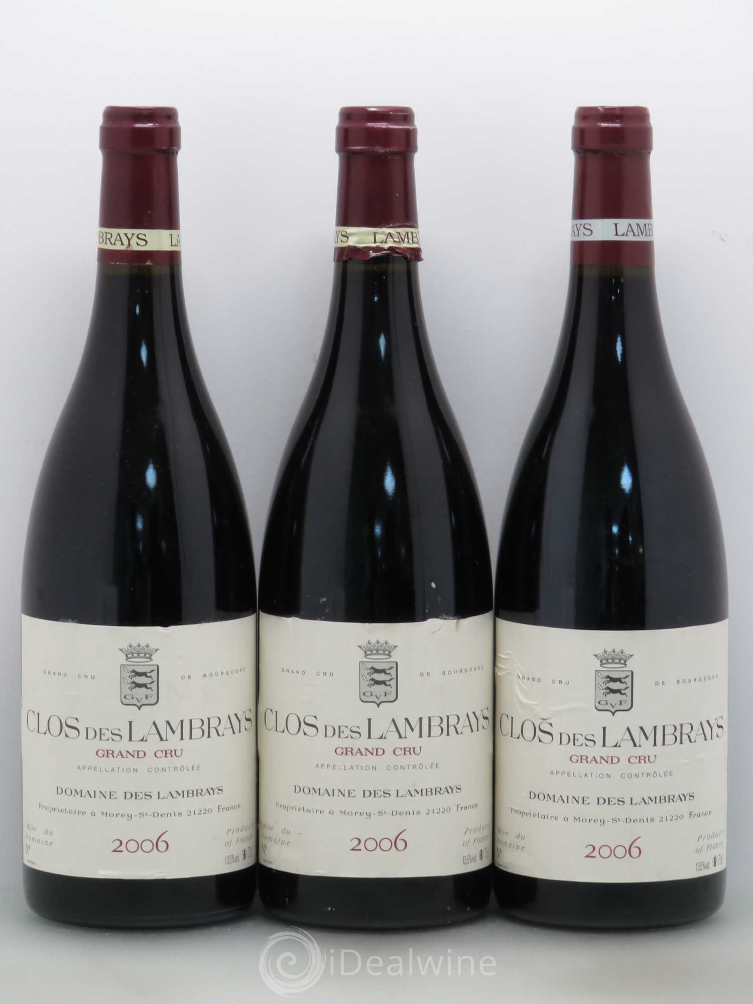Clos des Lambrays Grand Cru Domaine des Lambrays 2006 - Lot de 3 bouteilles - 0