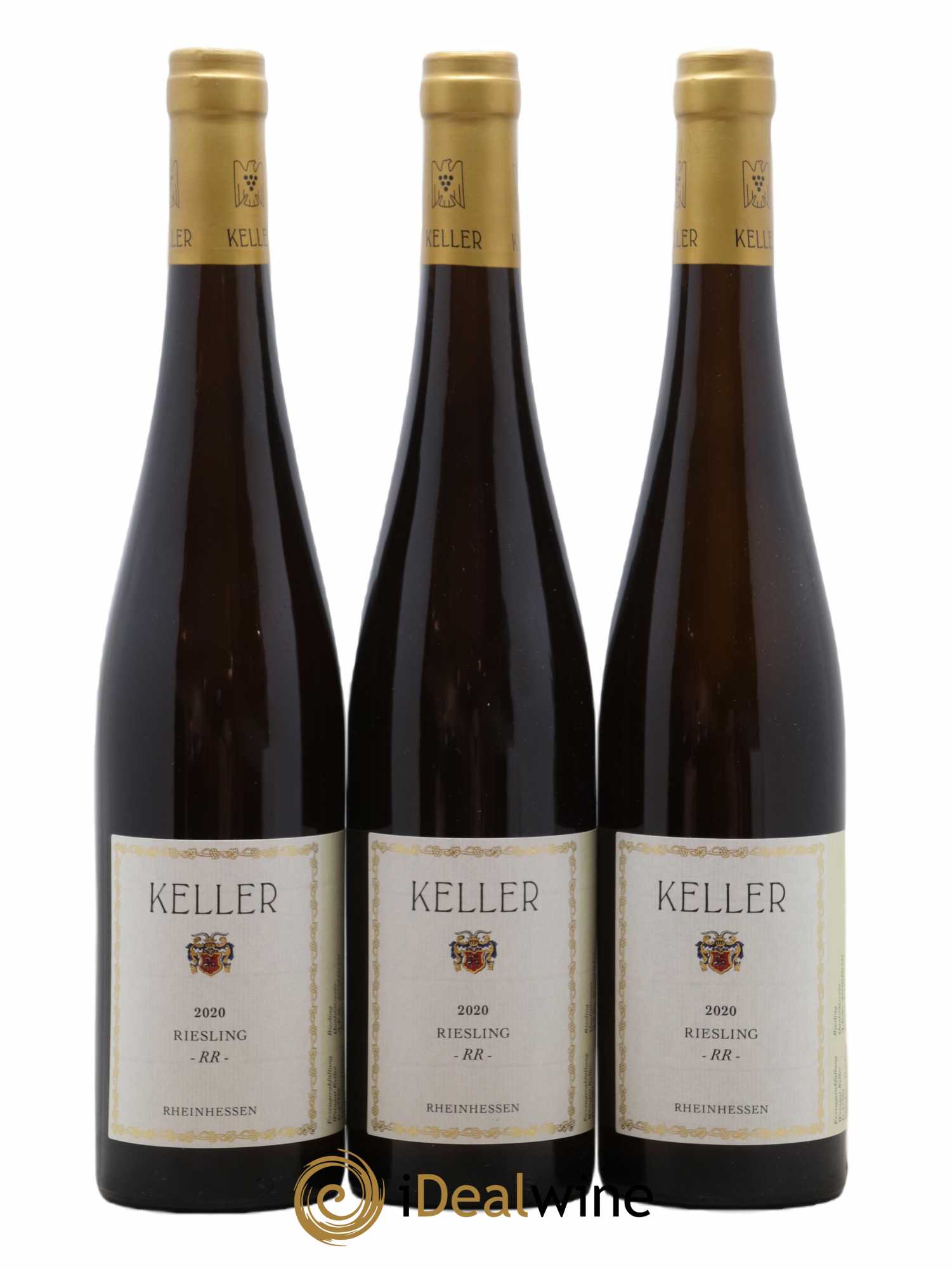 Allemagne Rheinhessen Riesling RR Keller 2020 - Posten von 3 Flaschen - 0