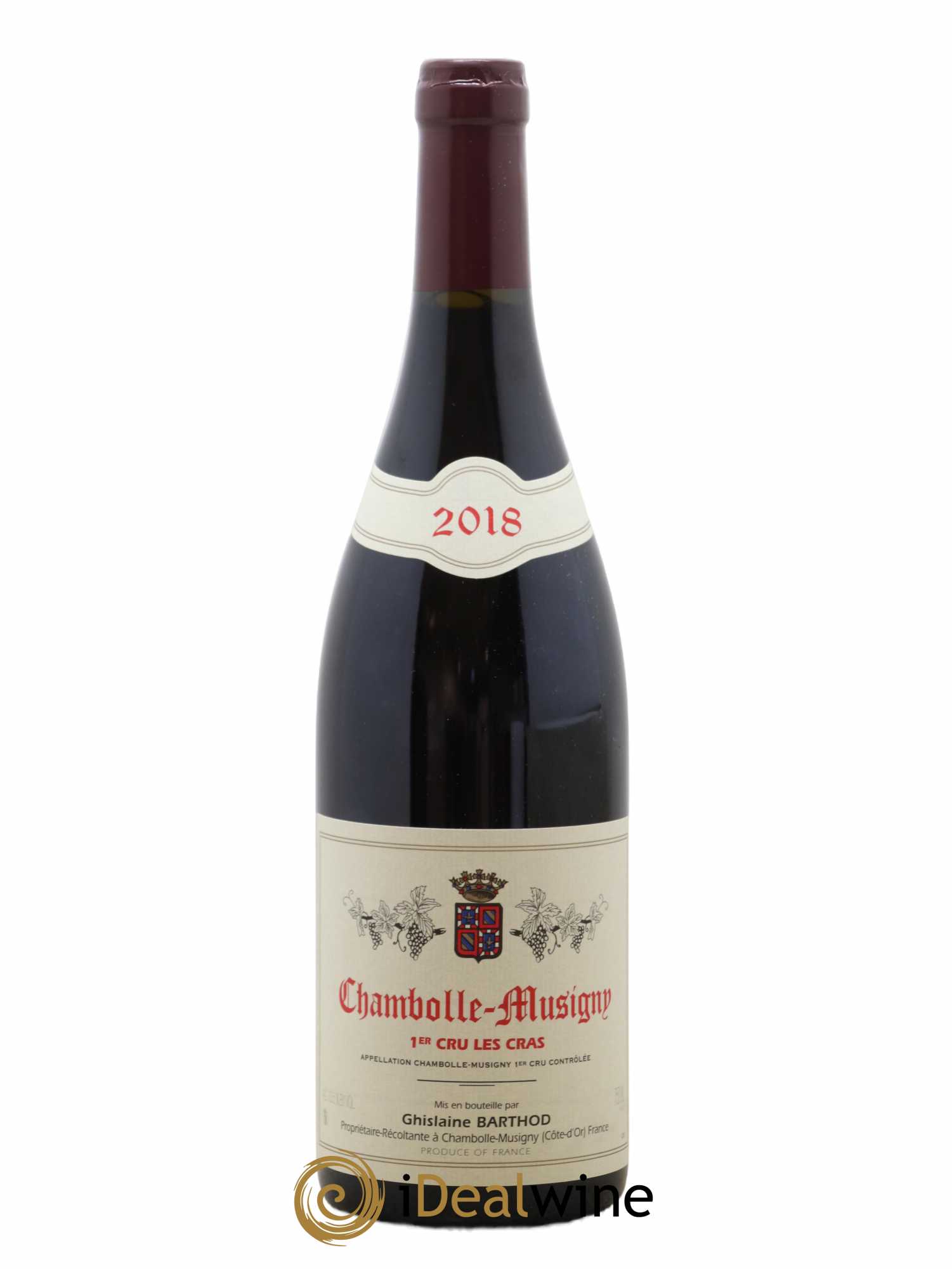 Chambolle-Musigny 1er Cru Les Cras Ghislaine Barthod 2018 - Lot de 1 bouteille - 0