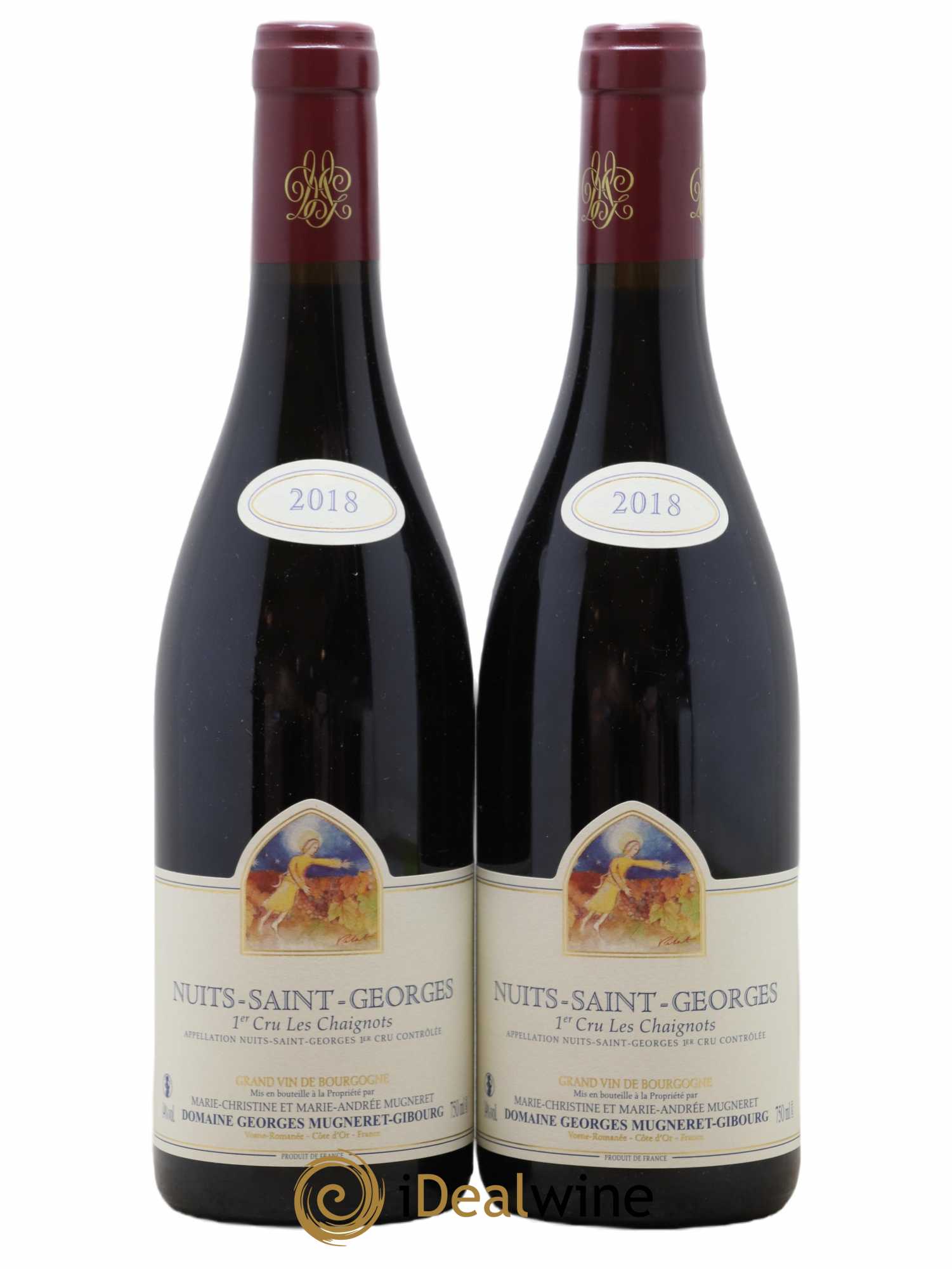 Nuits-Saint-Georges 1er Cru Les Chaignots Georges Mugneret (Domaine) 2018 - Lot de 2 bouteilles - 0