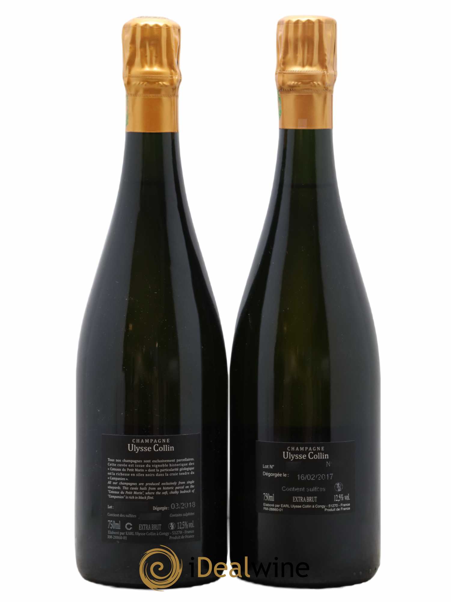 Les Roises Blanc de Blancs Extra-Brut Ulysse Collin - Lot de 2 bouteilles - 1