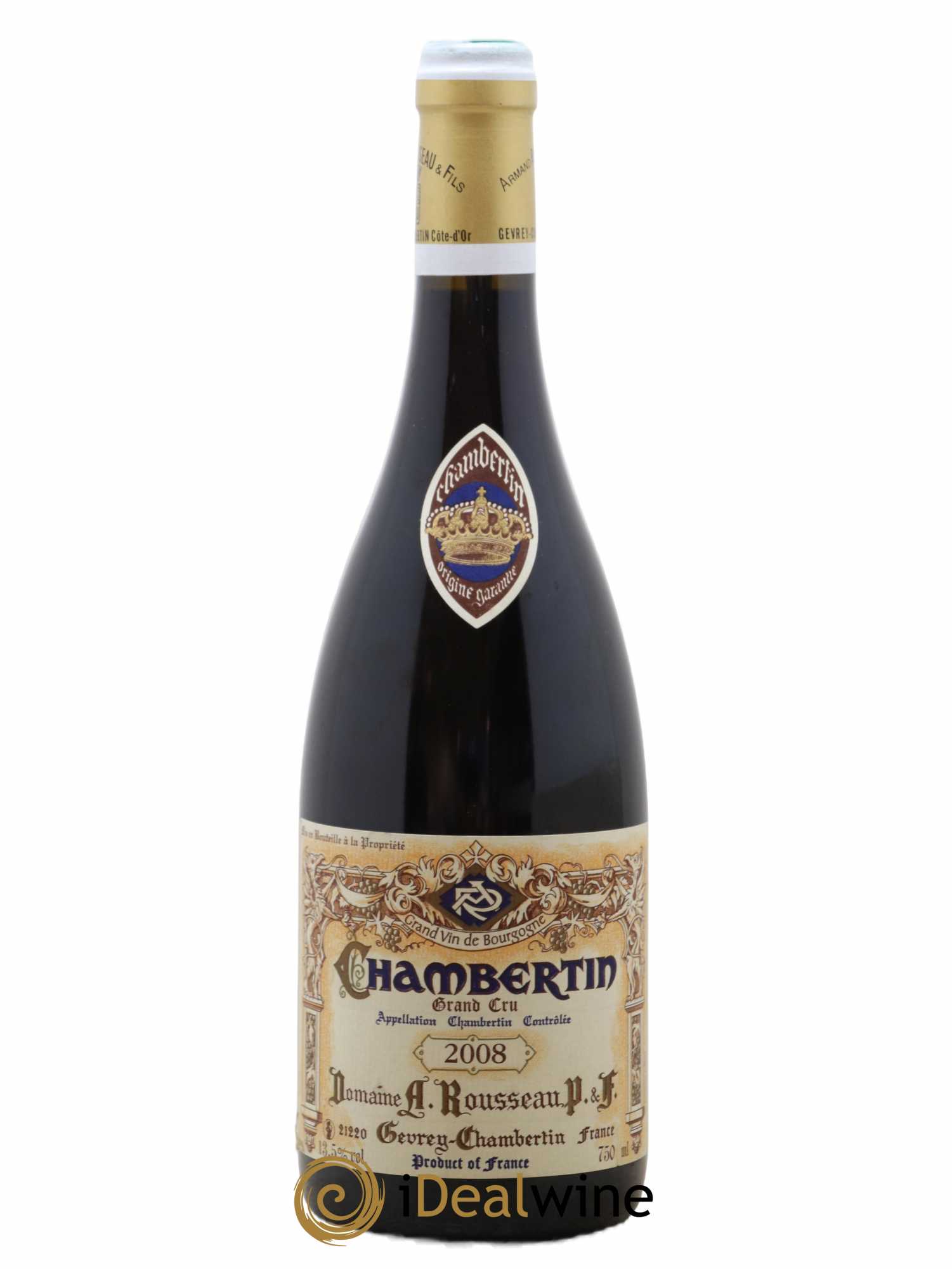 Chambertin Grand Cru Armand Rousseau (Domaine) 2008 - Lot de 1 bouteille - 0