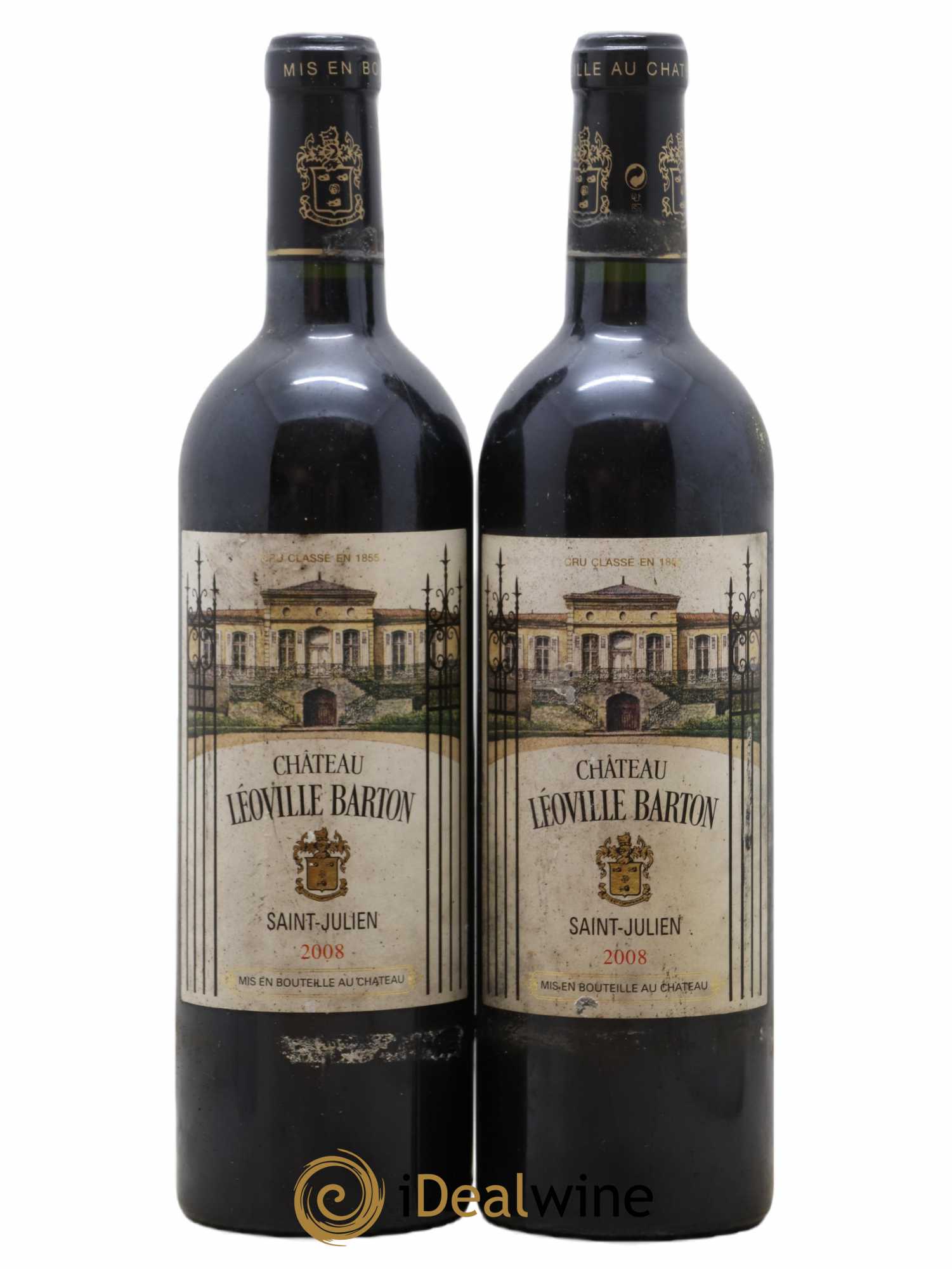 Château Léoville Barton 2ème Grand Cru Classé 2008 - Lot de 2 bouteilles - 0
