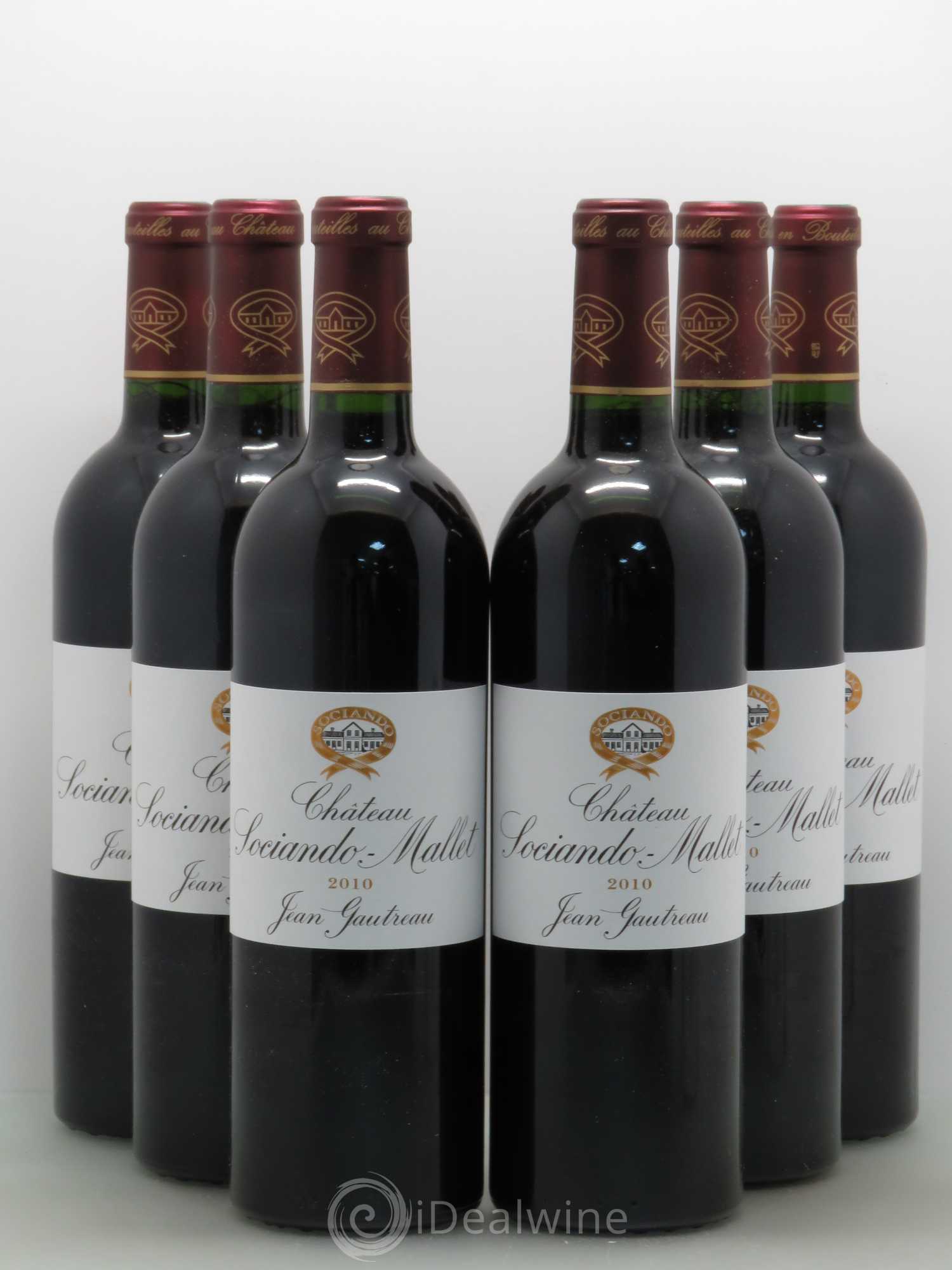 Château Sociando Mallet 2010 - Lot de 6 bouteilles - 0