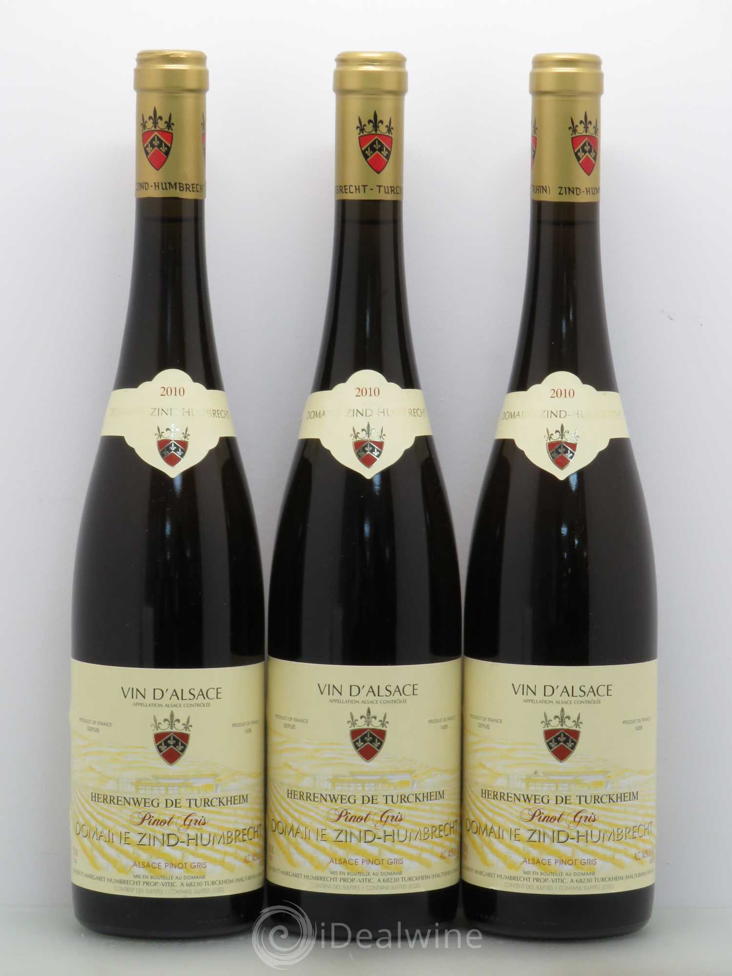 Pinot Gris Herrenweg de Turckheim - Zind Humbrecht 2010 - Posten von 3 Flaschen - 0