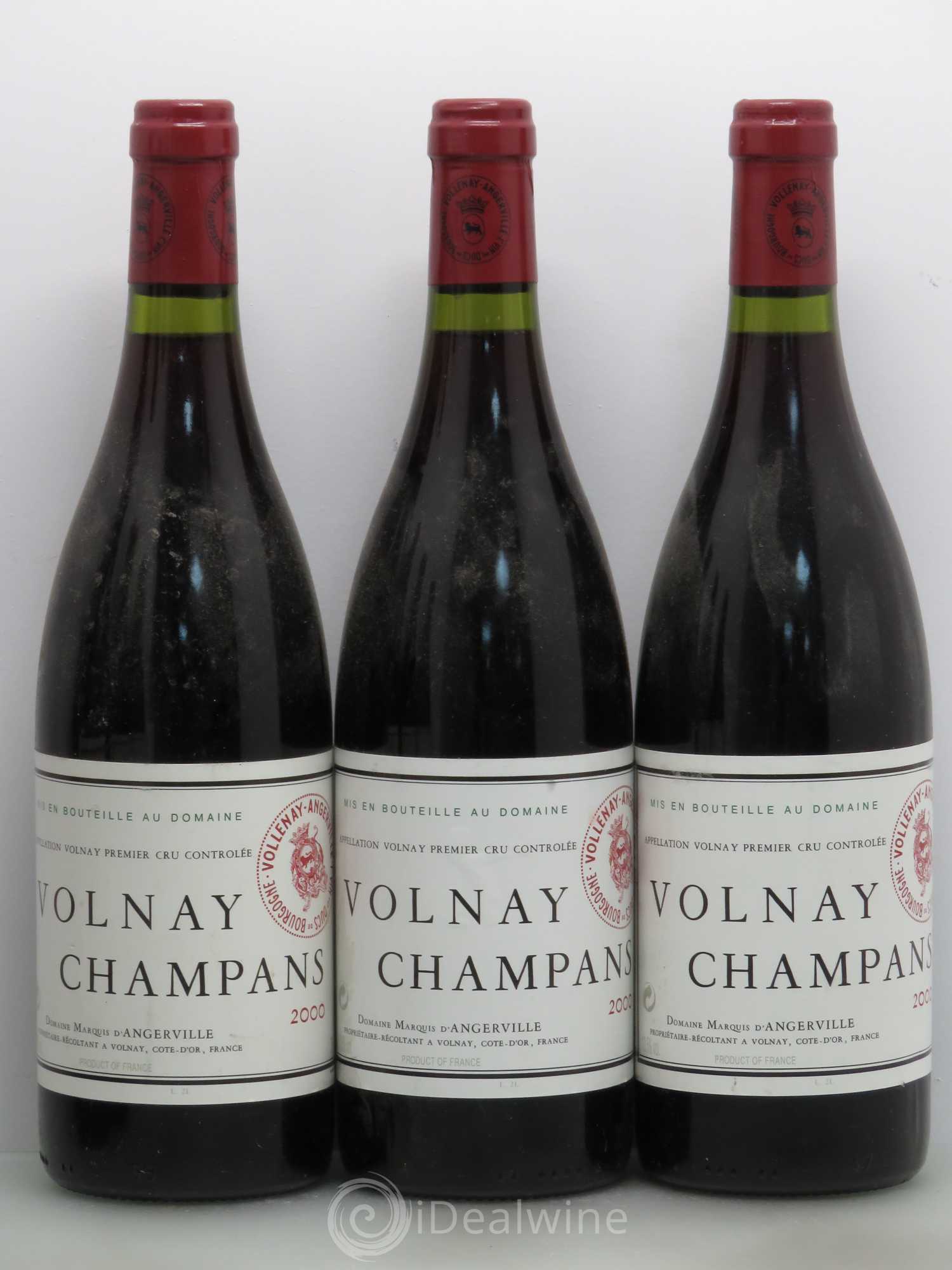 Volnay 1er Cru Champans Marquis d'Angerville (Domaine) 2000 - Lot de 6 bouteilles - 1