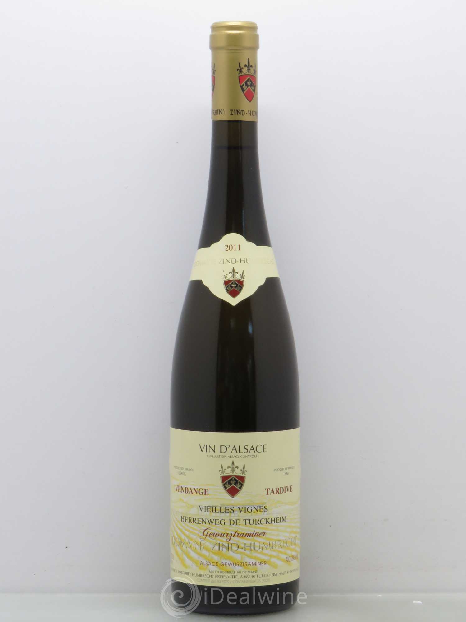 Alsace Gewurztraminer Vendanges Tardives Herrenweg de Turckheim Vieilles vignes Zind-Humbrecht (Domaine) 2011 - Lot de 1 bouteille - 0