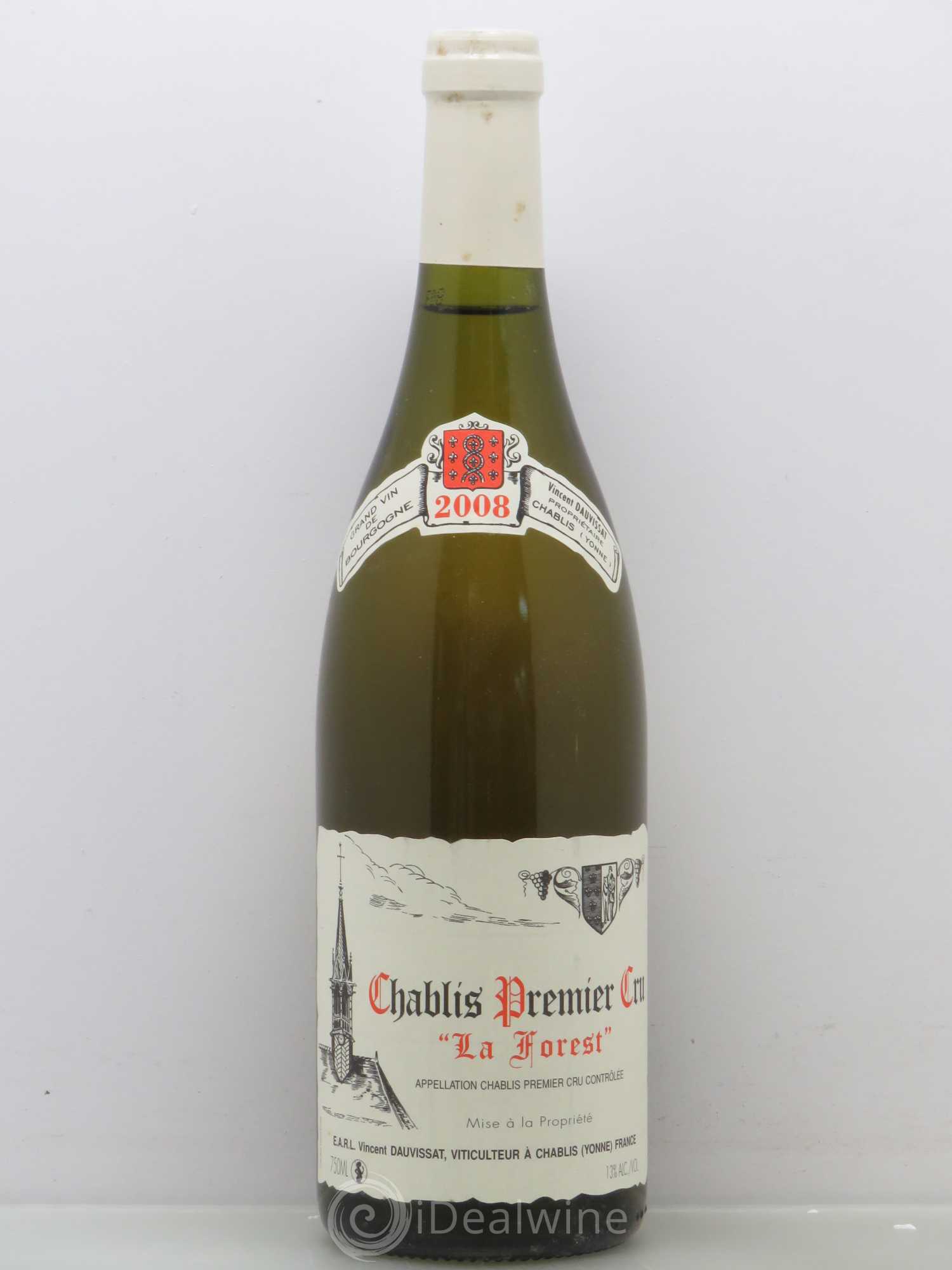 Chablis 1er Cru La Forest Vincent Dauvissat (Domaine) 2008 - Lot de 1 bouteille - 0