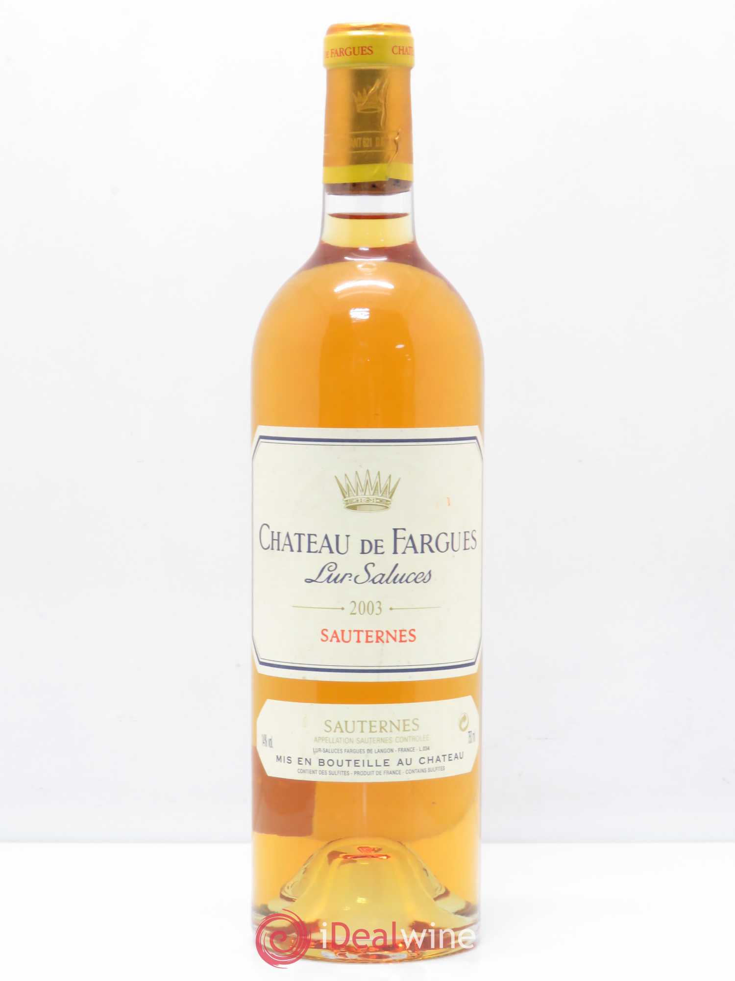 Château de Fargues 2003 - Lot de 1 bouteille - 0