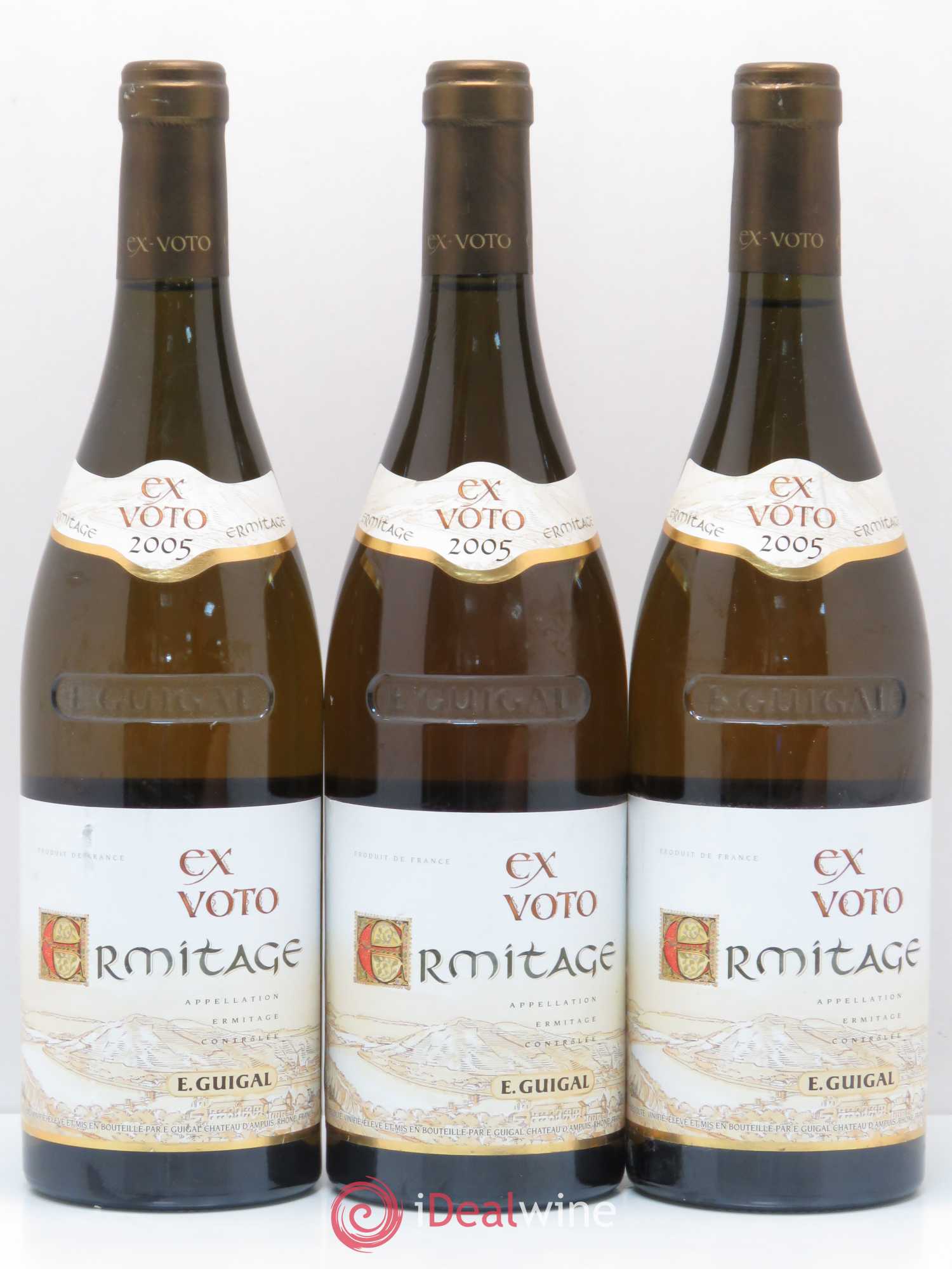 Ermitage Ex Voto Guigal 2005 - Lot de 3 bouteilles - 0