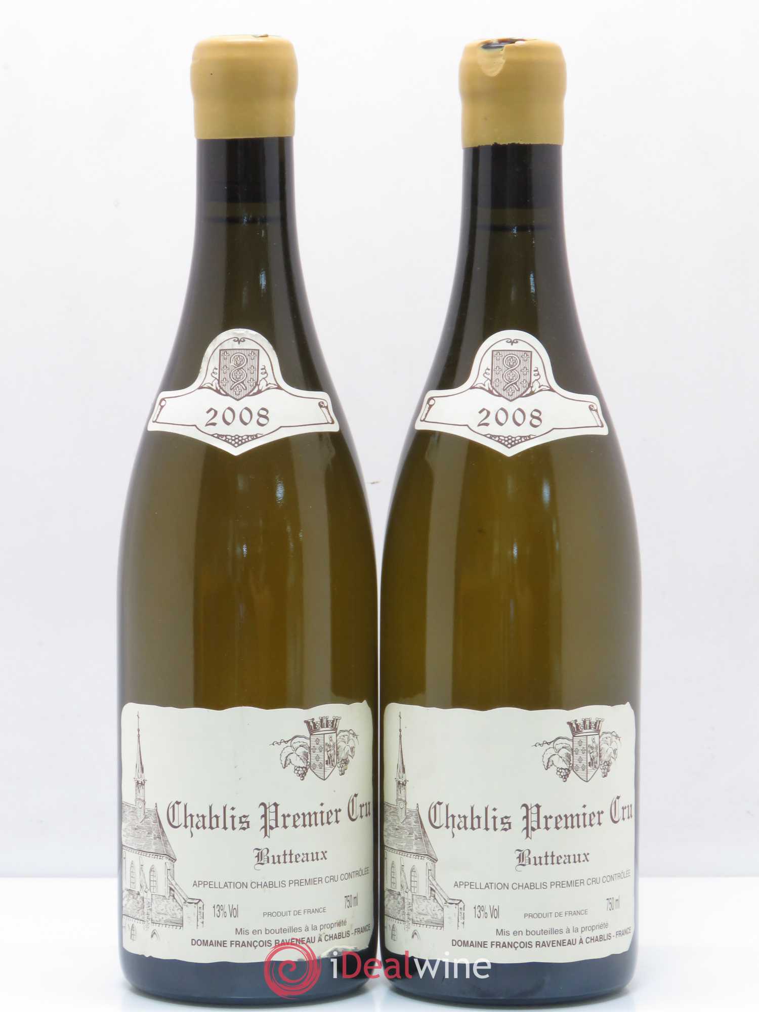 Chablis 1er Cru Butteaux Raveneau (Domaine) 2008 - Lot de 2 bouteilles - 0