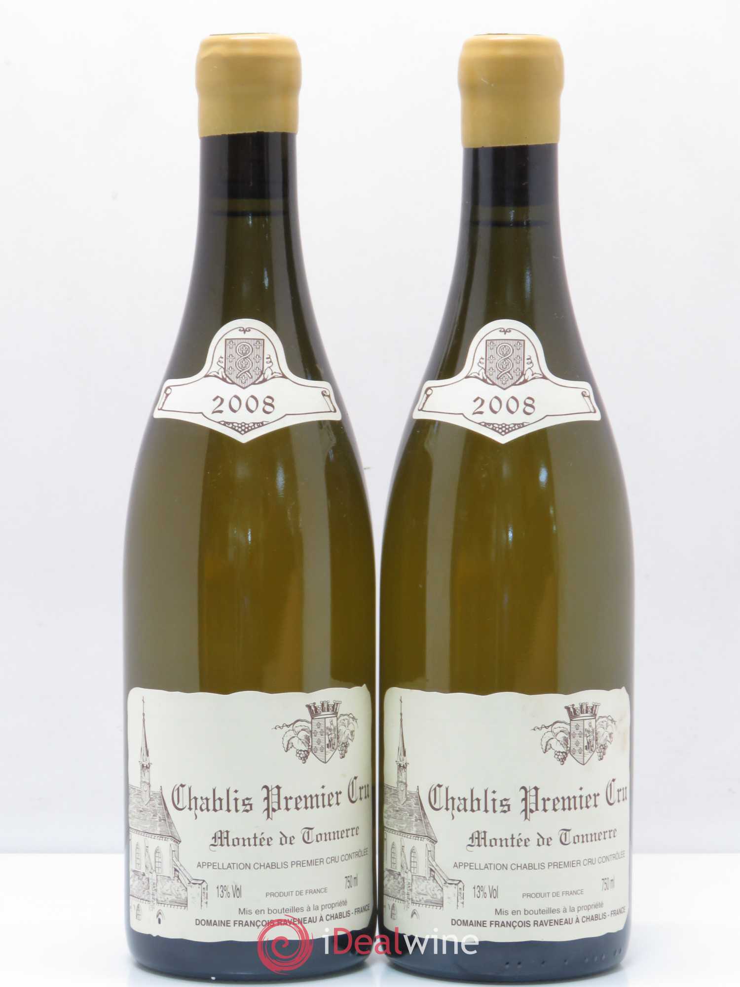 Chablis 1er Cru Montée de Tonnerre Raveneau (Domaine) 2008 - Lot de 2 bouteilles - 0