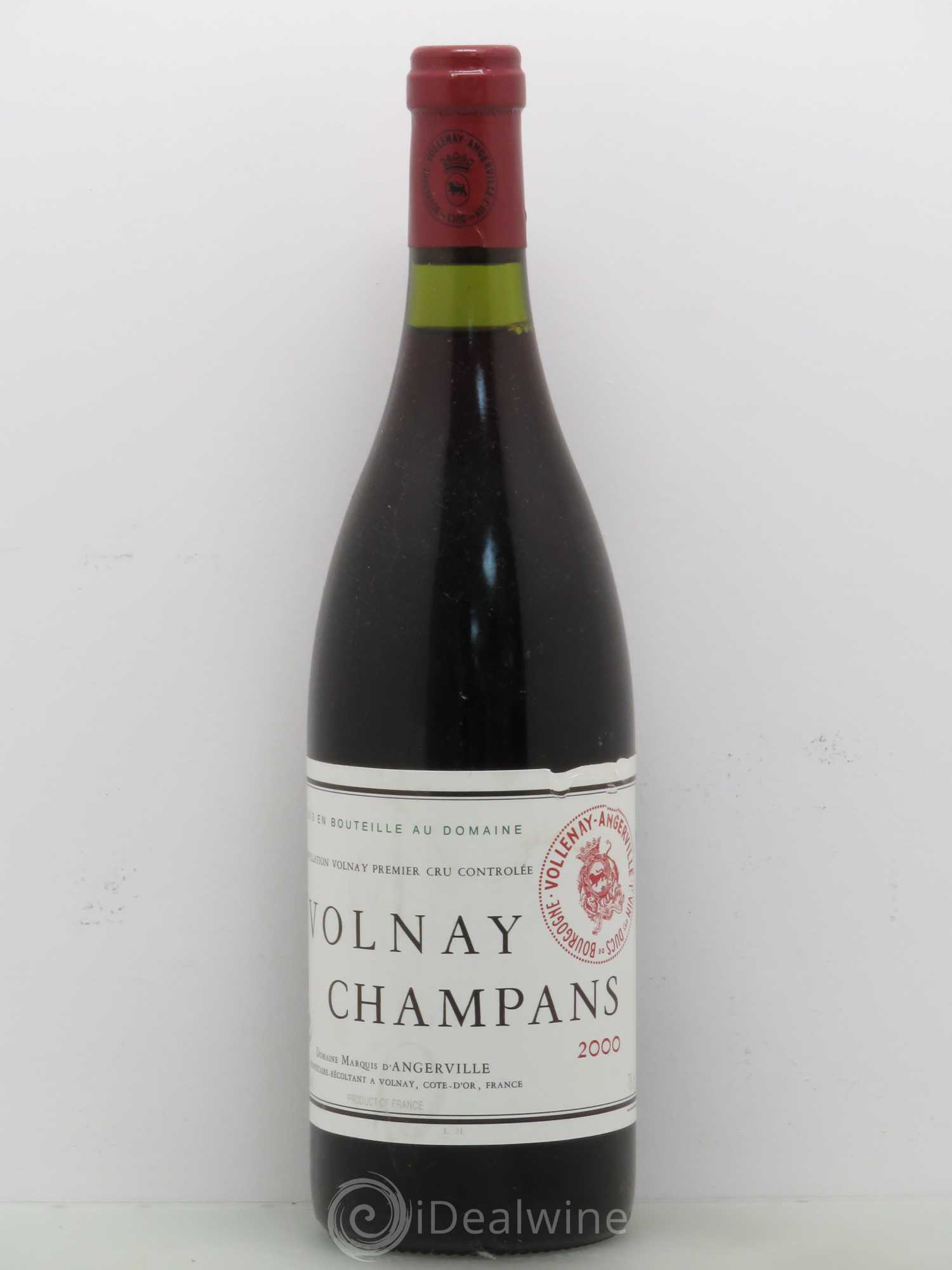 Volnay 1er Cru Champans Marquis d'Angerville (Domaine) 2000 - Lot de 1 bouteille - 0