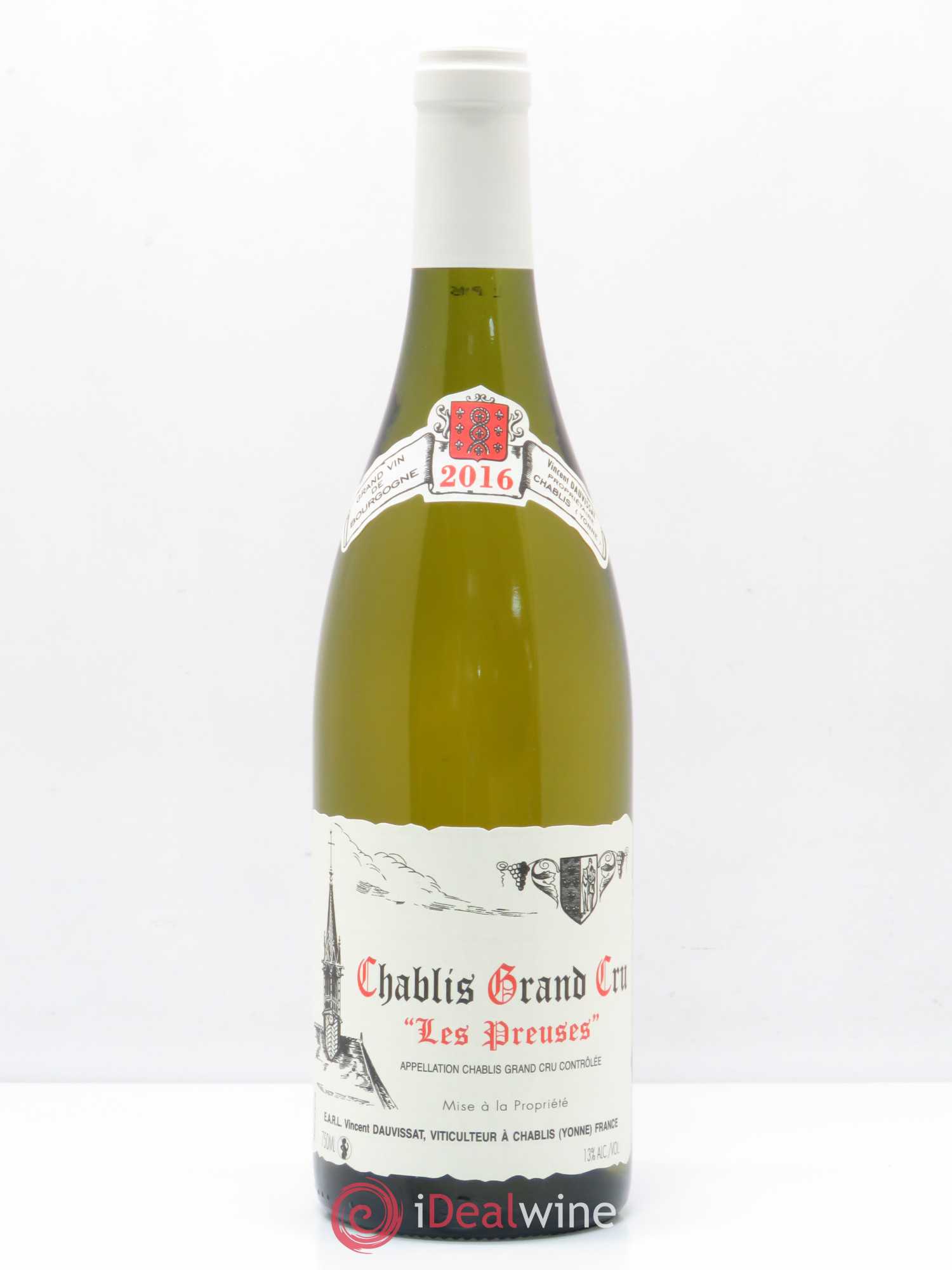 Chablis Grand Cru Les Preuses Vincent Dauvissat (Domaine) 2016 - Lot de 1 bouteille - 0