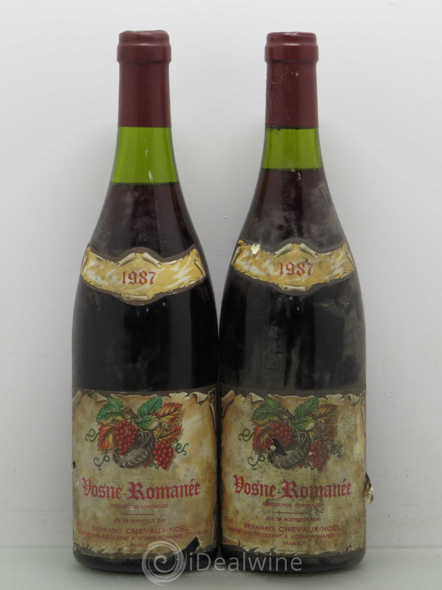 Vosne-Romanée Chevaux Noel 1987 - Lot de 2 bouteilles - 0