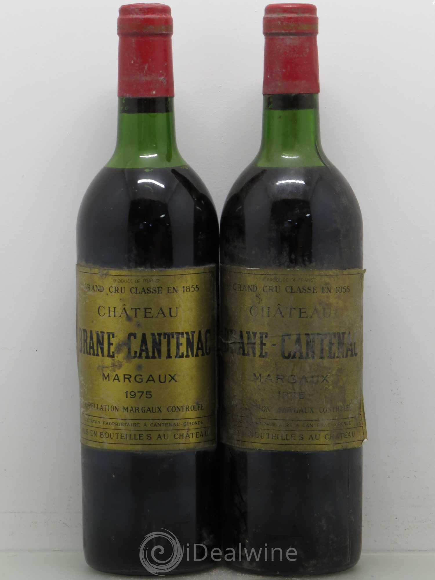 Château Brane Cantenac 2ème Grand Cru Classé 1975 - Lot de 2 bouteilles - 0