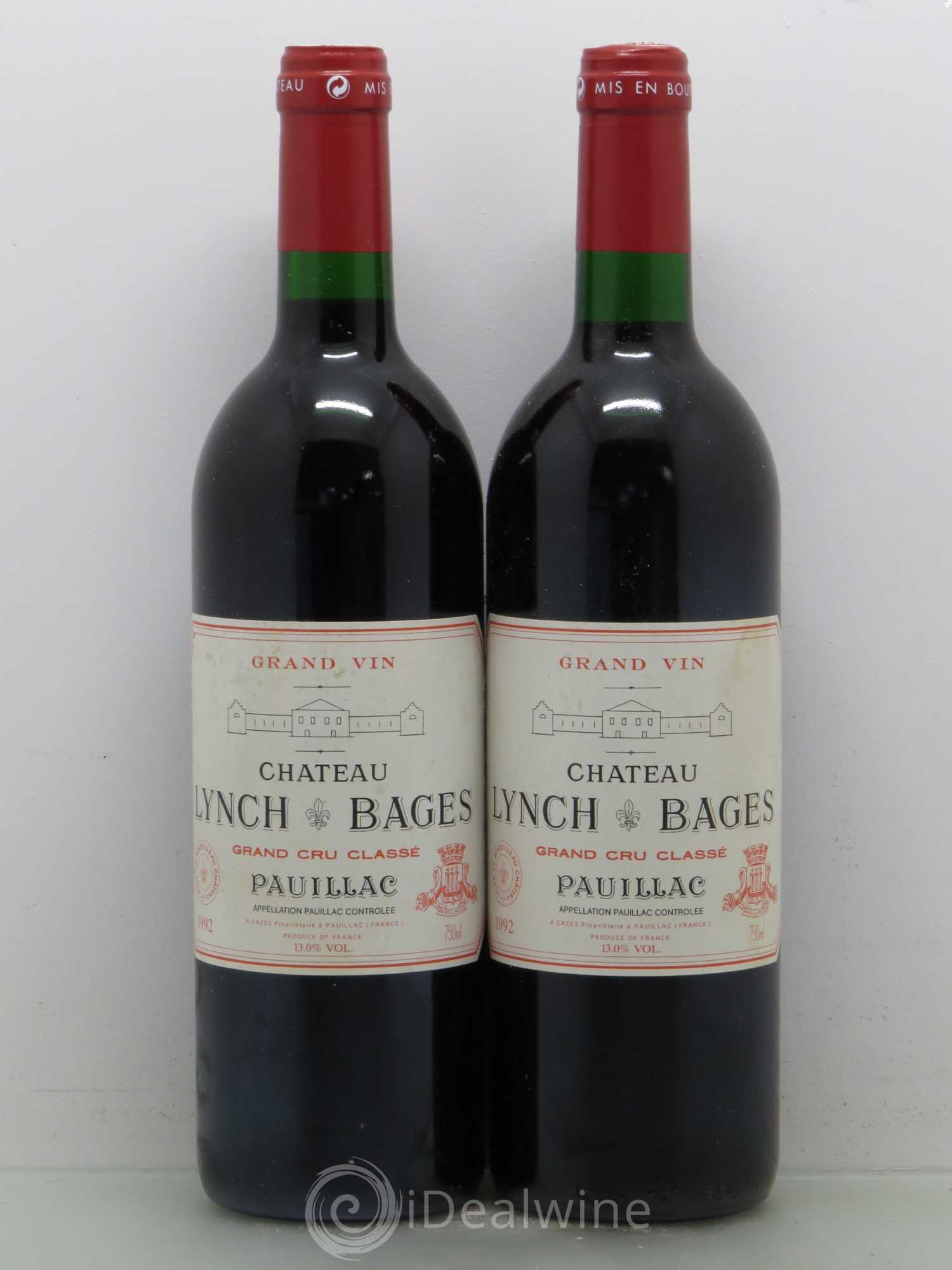 Château Lynch Bages 5ème Grand Cru Classé 1992 - Lot de 2 bouteilles - 0
