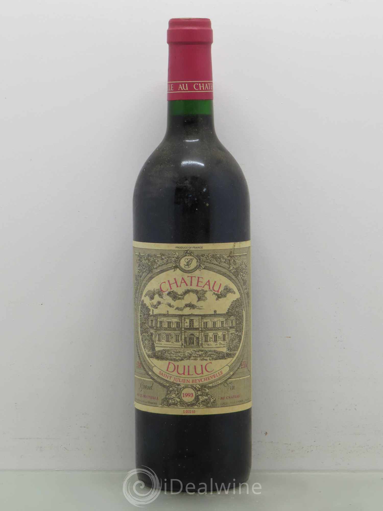 Duluc de Branaire Second Vin 1993 - Lot de 1 bouteille - 0