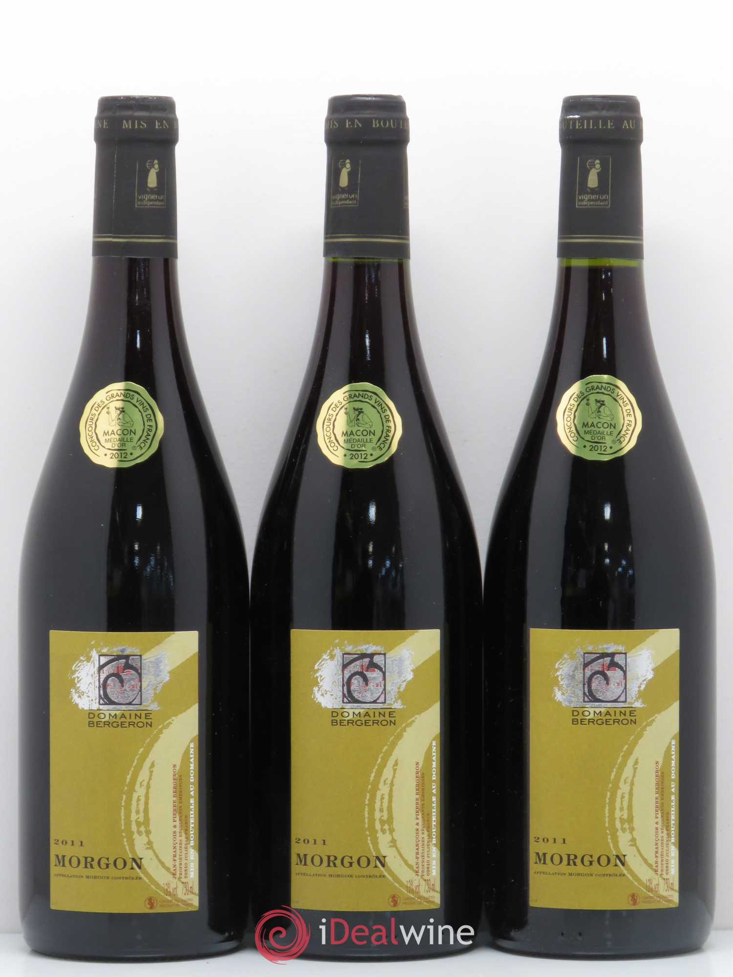Morgon Bergeron (sans prix de réserve) 2011 - Posten von 3 Flaschen - 0