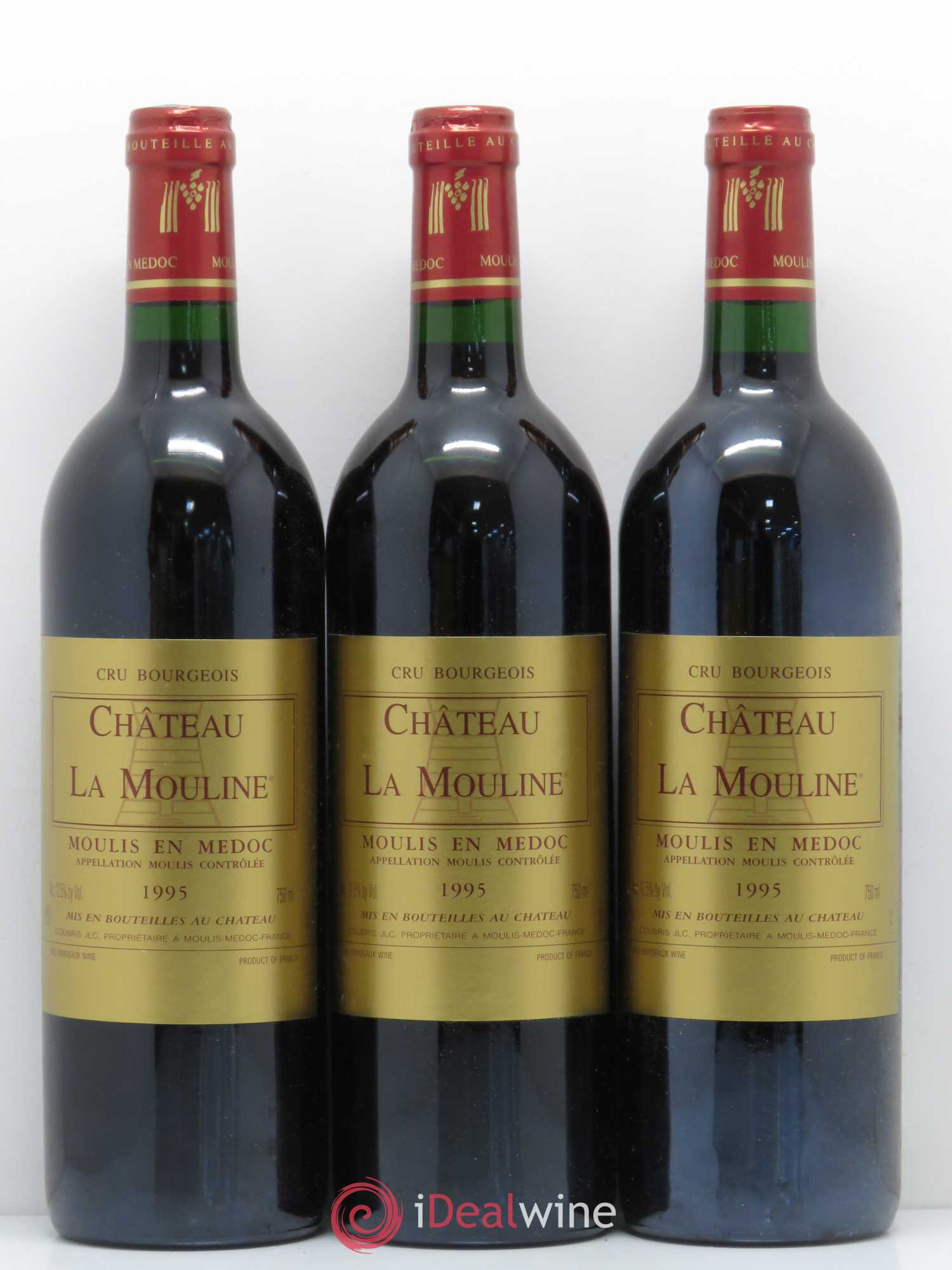 Moulis en Médoc Château La Mouline (sans prix de réserve) 1995 - Lotto di 6 bottiglie - 1