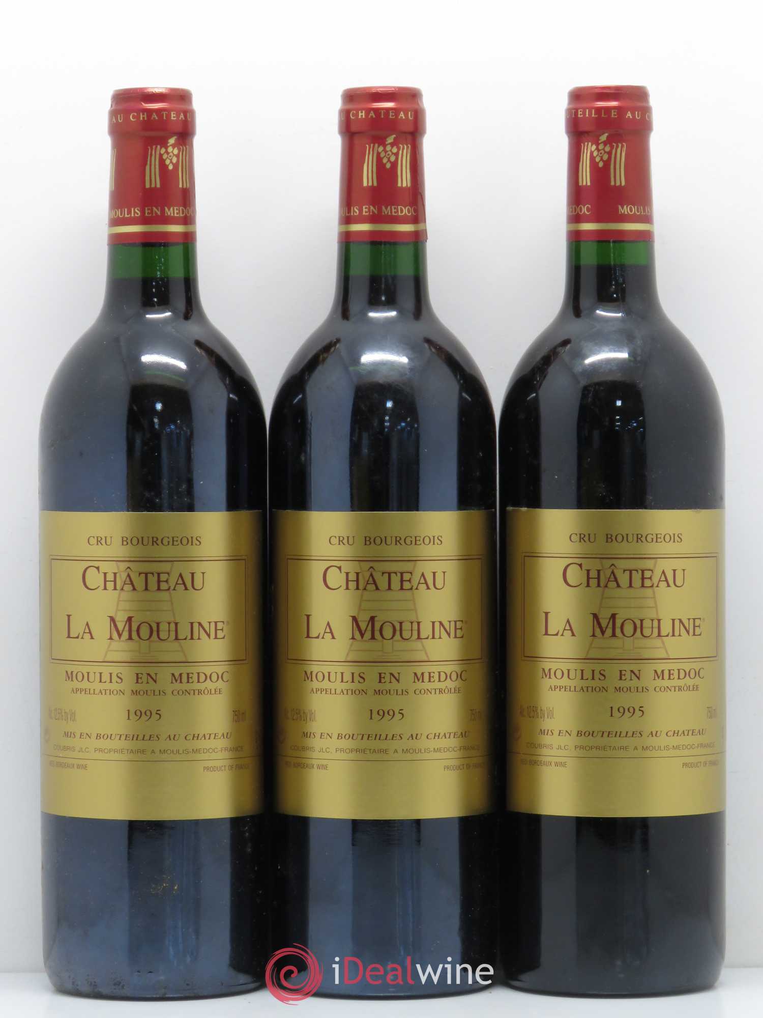 Moulis en Médoc Château La Mouline (sans prix de réserve) 1995 - Lotto di 6 bottiglie - 2