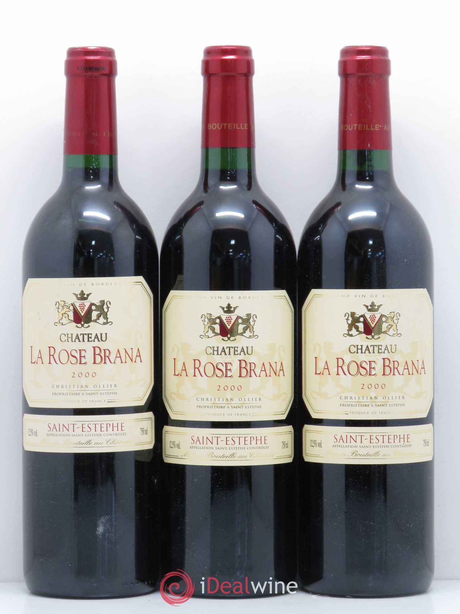 Saint-Estèphe Chateau La Rose Brana (sans prix de réserve) 2000 - Posten von 5 Flaschen - 1