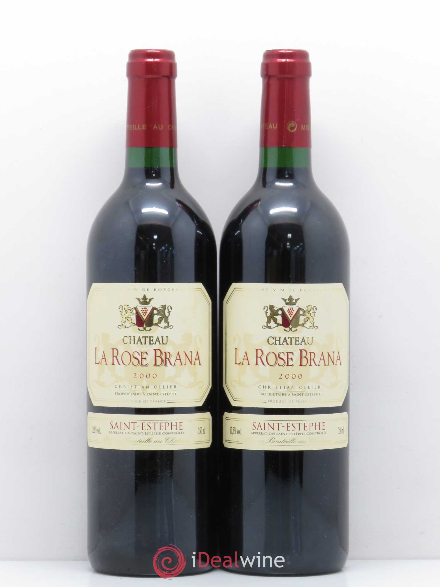 Saint-Estèphe Chateau La Rose Brana (sans prix de réserve) 2000 - Posten von 5 Flaschen - 2