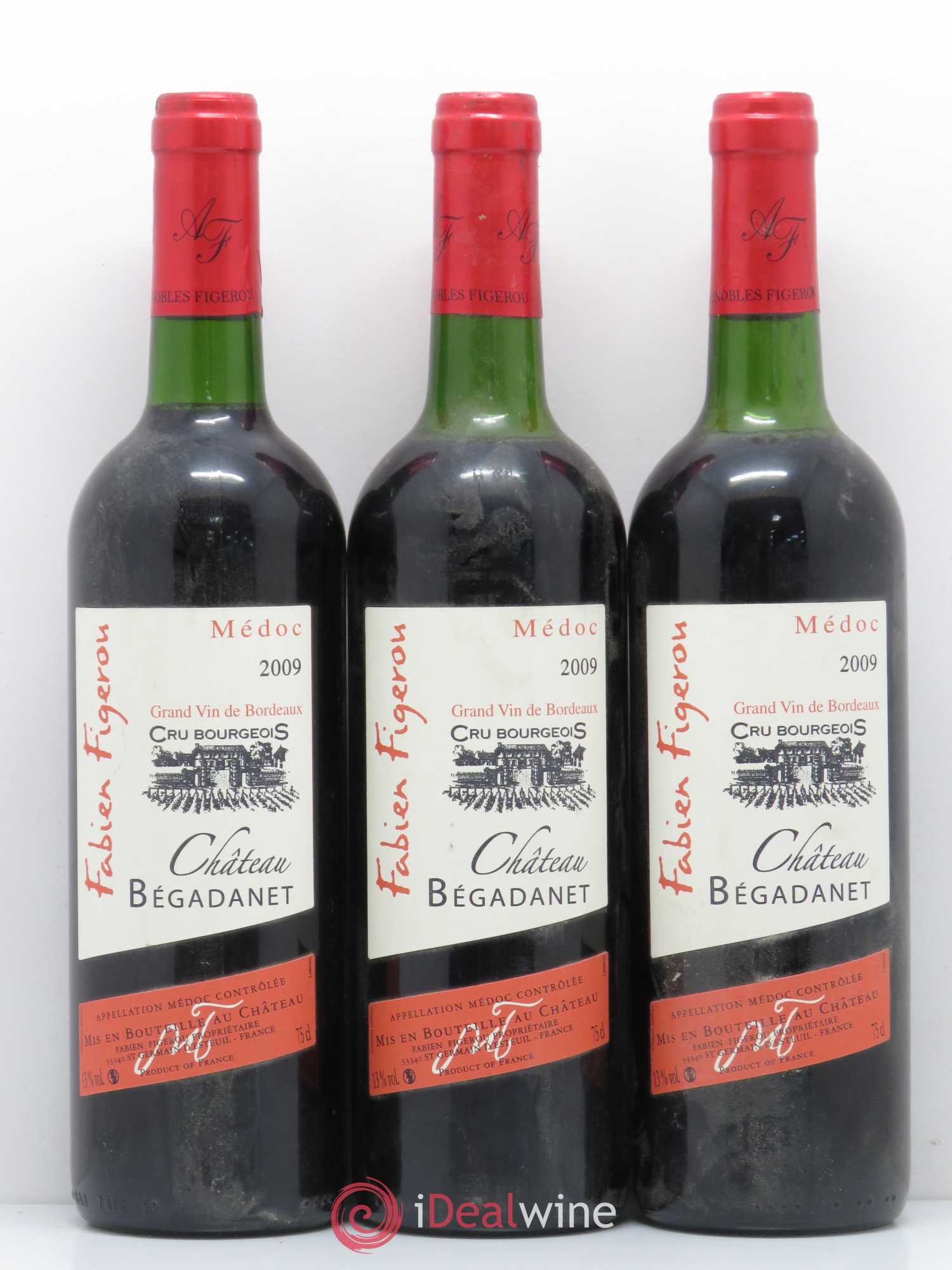 Médoc Château Begadanet (sans prix de réserve) 2009 - Posten von 3 Flaschen - 0